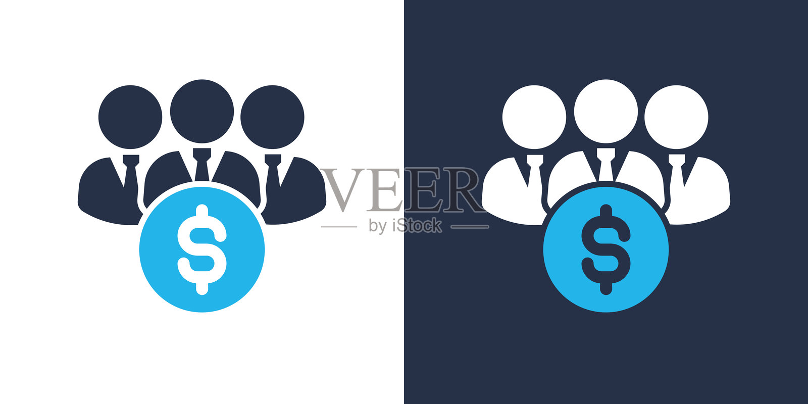 投资者图标，简洁、像素完美、现代风格的纯色图标，可应用于任何地方。插画图片素材