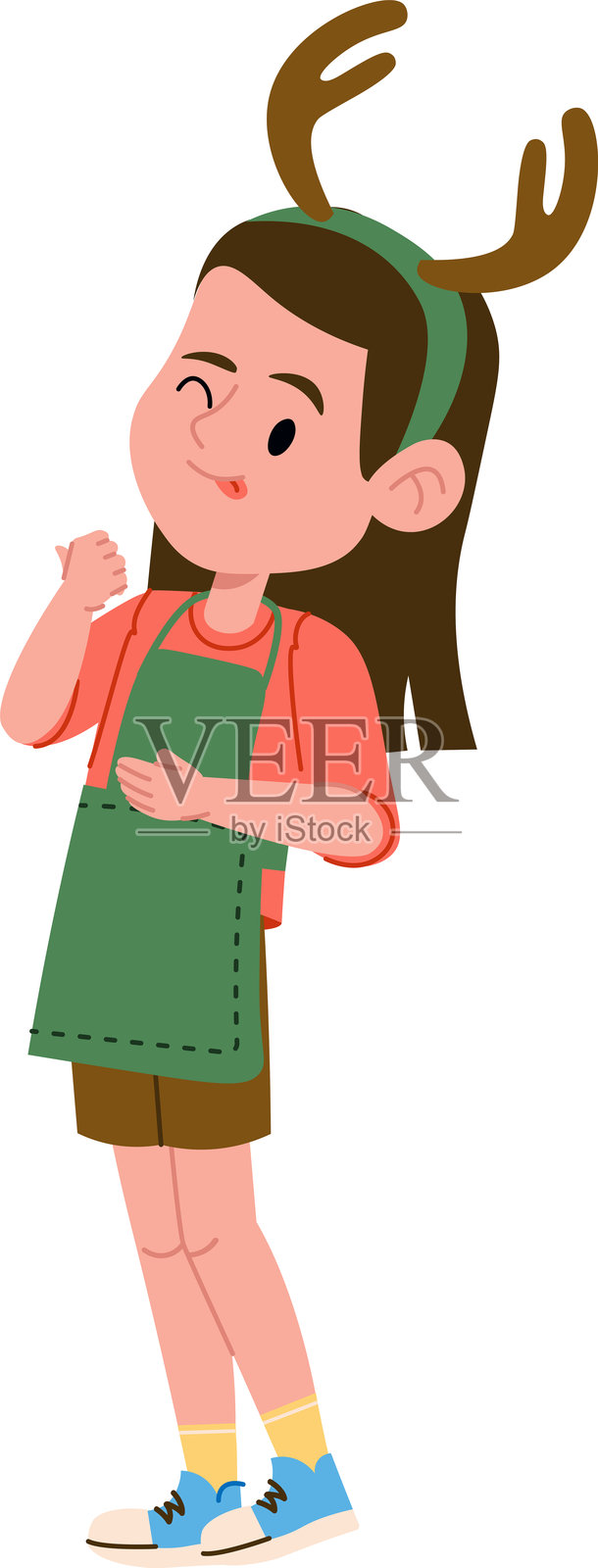 221_元素__儿童烘焙圣诞饼干插画图片素材