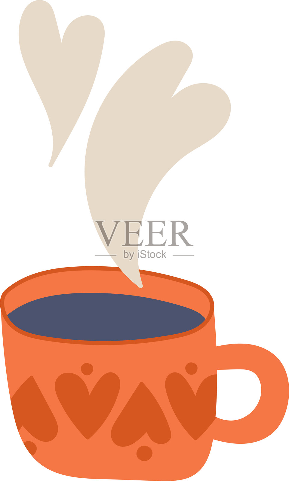 可爱的情人节浪漫元素套装插画图片素材