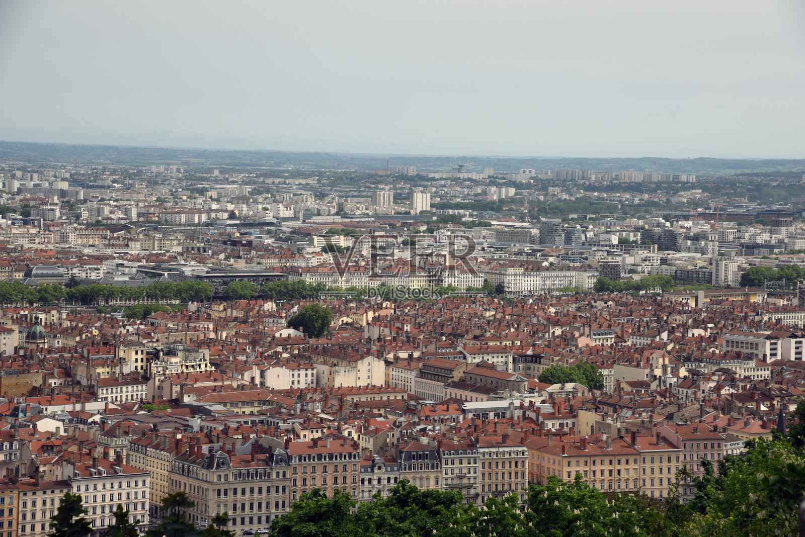 里昂城市全景照片摄影图片