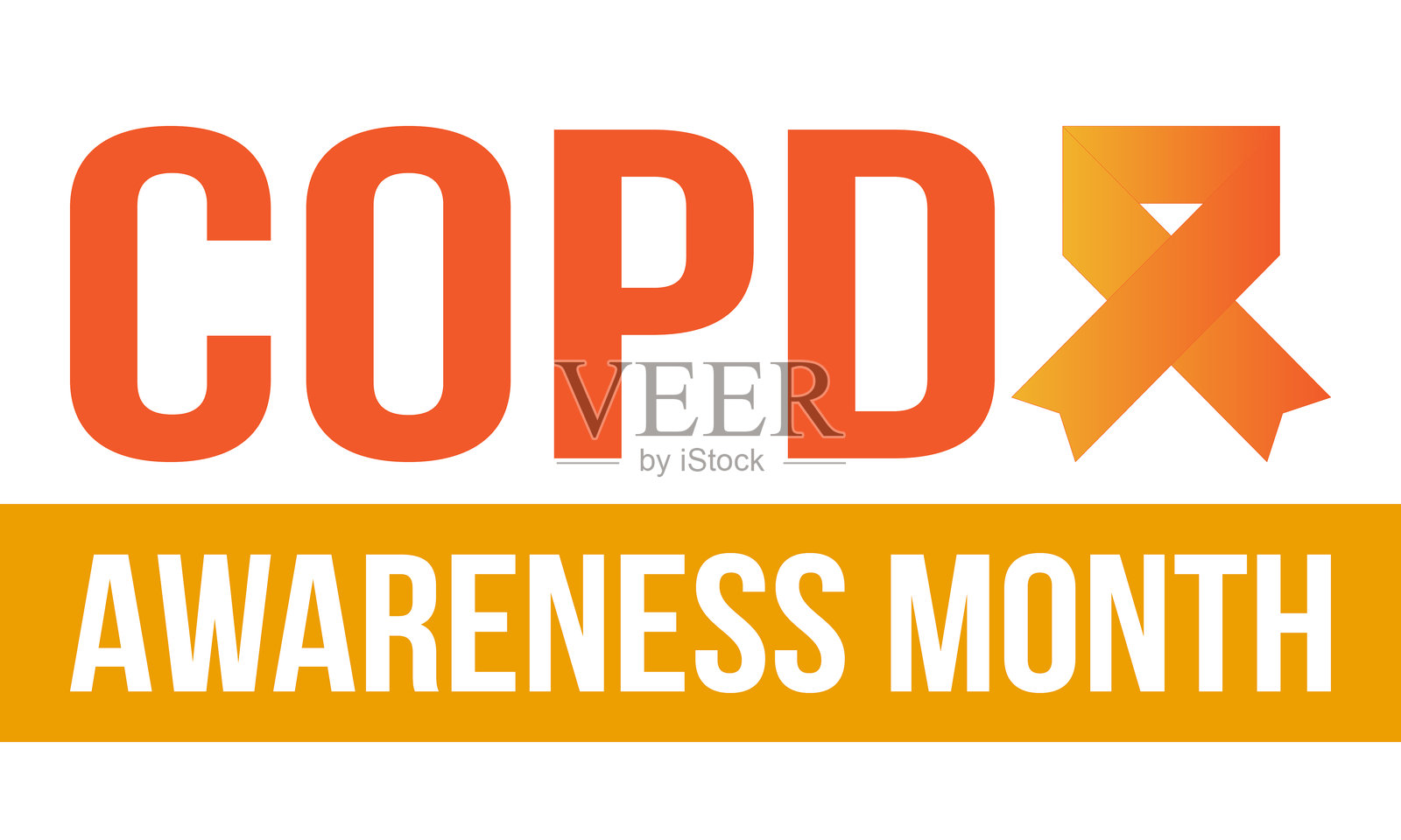 十一月是慢性阻塞性肺疾病宣传月。慢性阻塞性肺疾病。每年在美国庆祝。医疗保健和意识宣传设计。海报、卡片、横幅和背景。矢量图插画图片素材