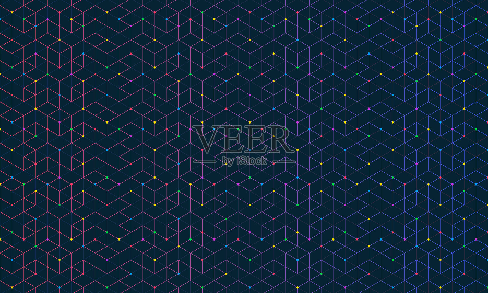 具有简单几何图形无缝图案的抽象背景插画图片素材