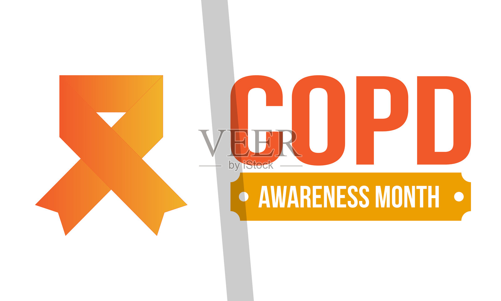 十一月是慢性阻塞性肺疾病宣传月。慢性阻塞性肺疾病。在美国每年庆祝。医疗保健和意识设计。海报、卡片、横幅和背景。矢量图插画图片素材