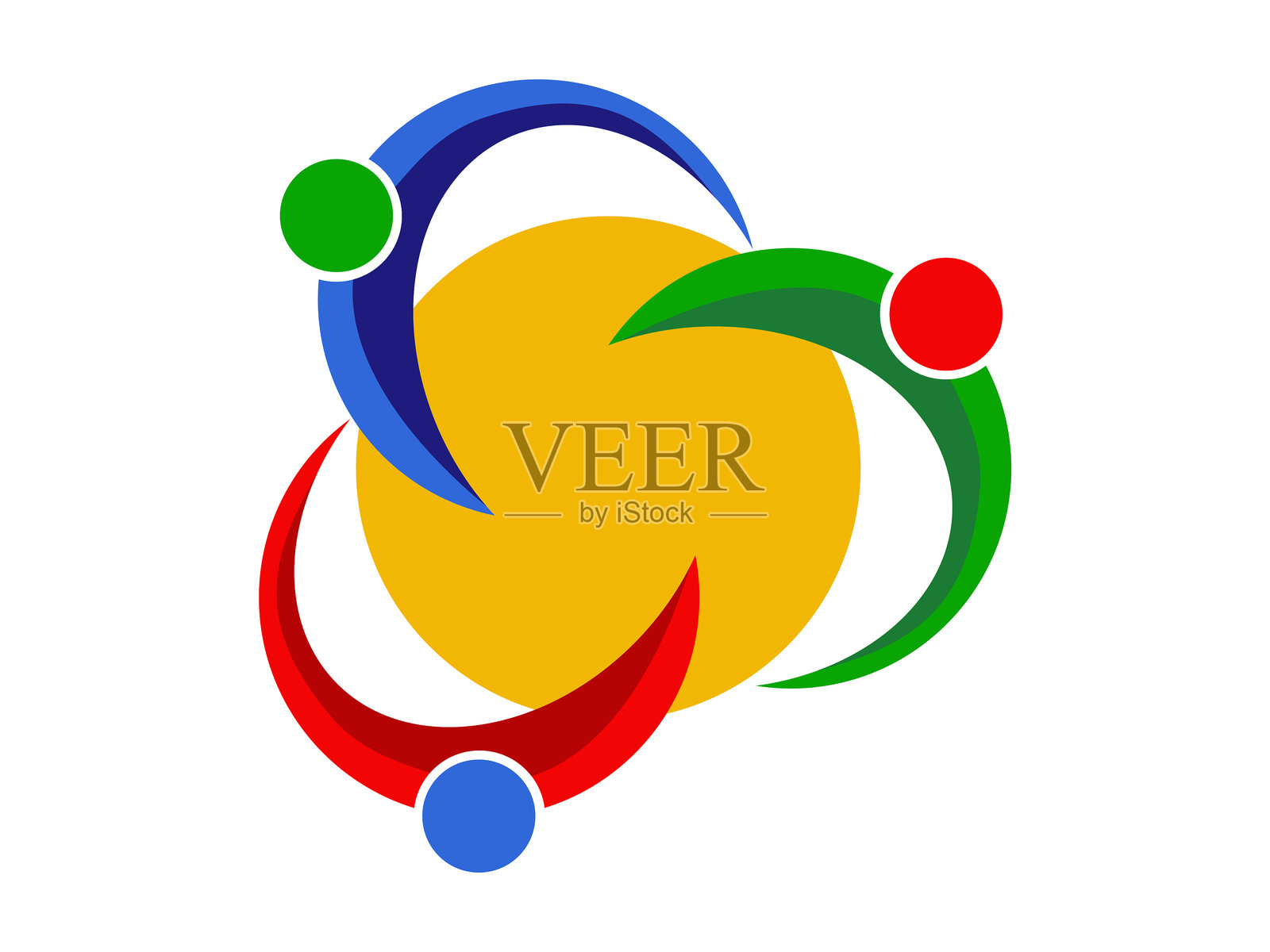 企业团体剪影图标矢量设计插画图片素材