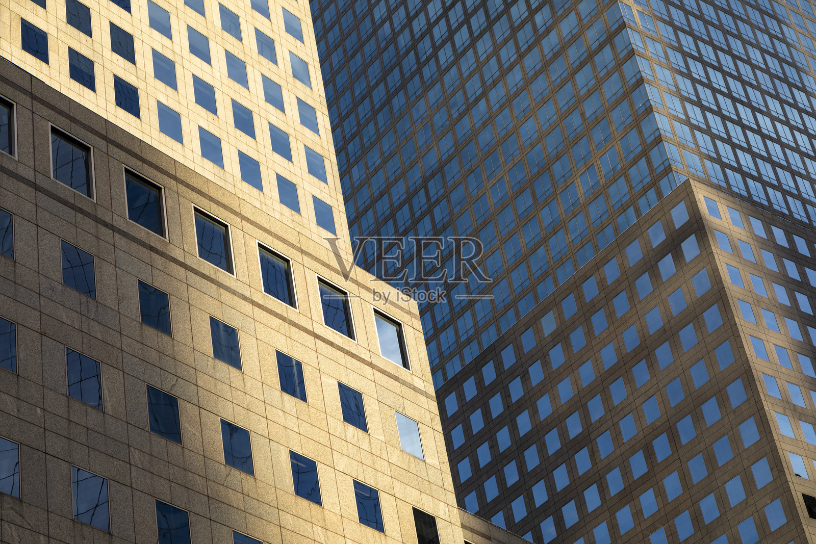 曼哈顿下城的摩天大楼照片摄影图片