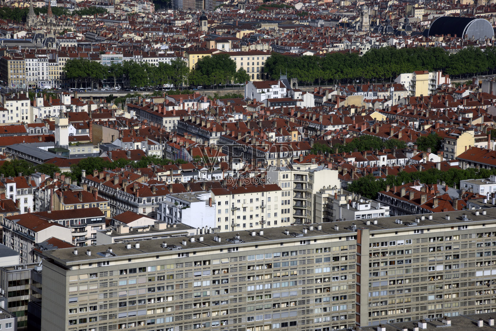 里昂大型住宅楼照片摄影图片