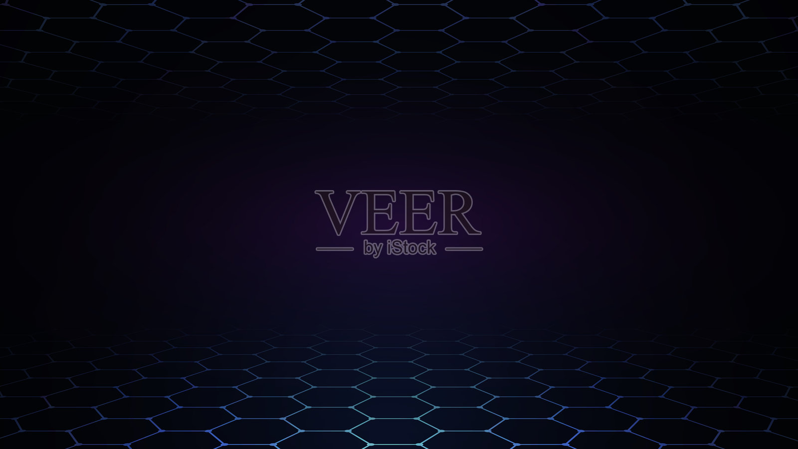 未来感六边形网格背景插画图片素材