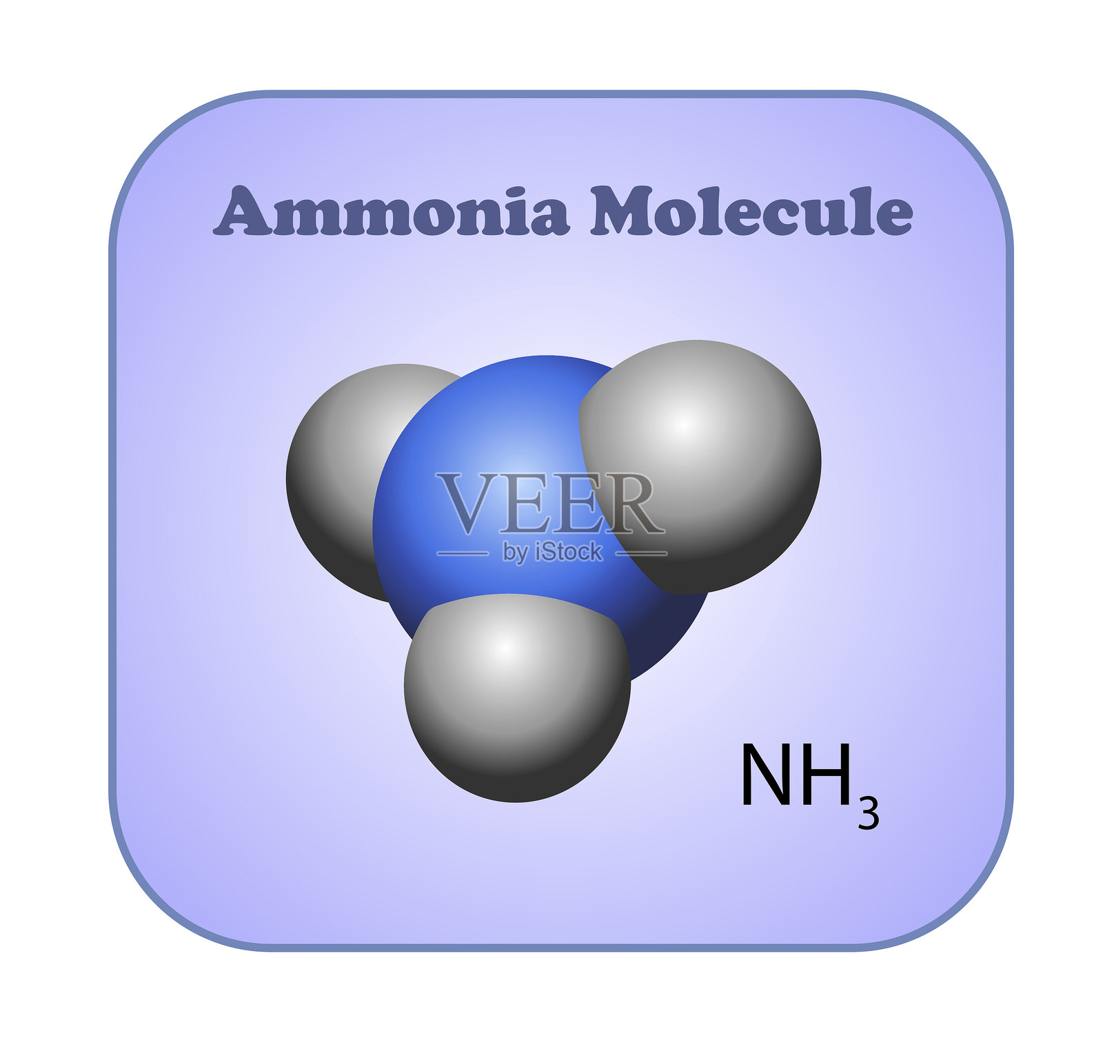 氨分子插画图片素材