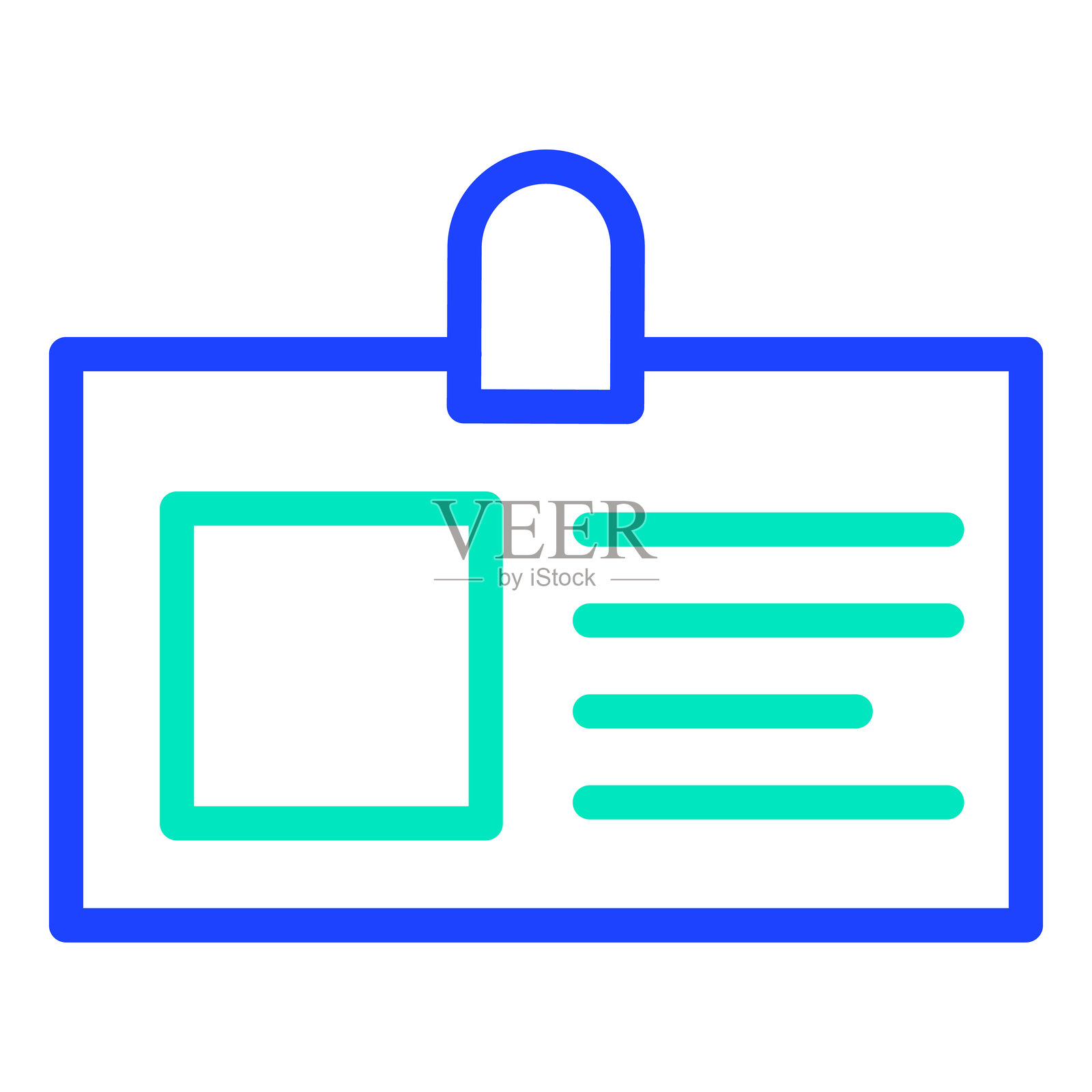 身份证矢量图标设计插画插画图片素材