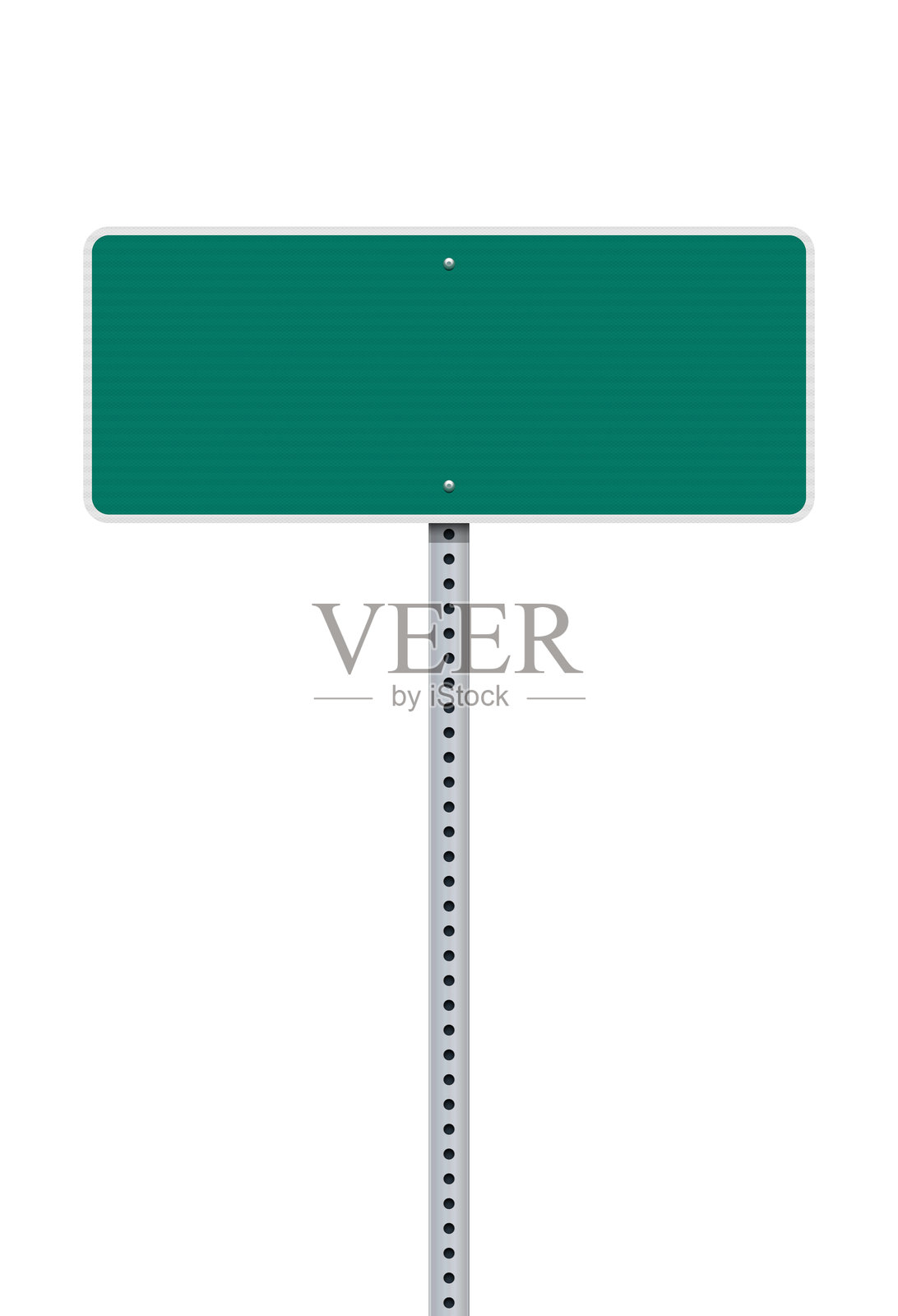 小型空白美国城市路标插画图片素材