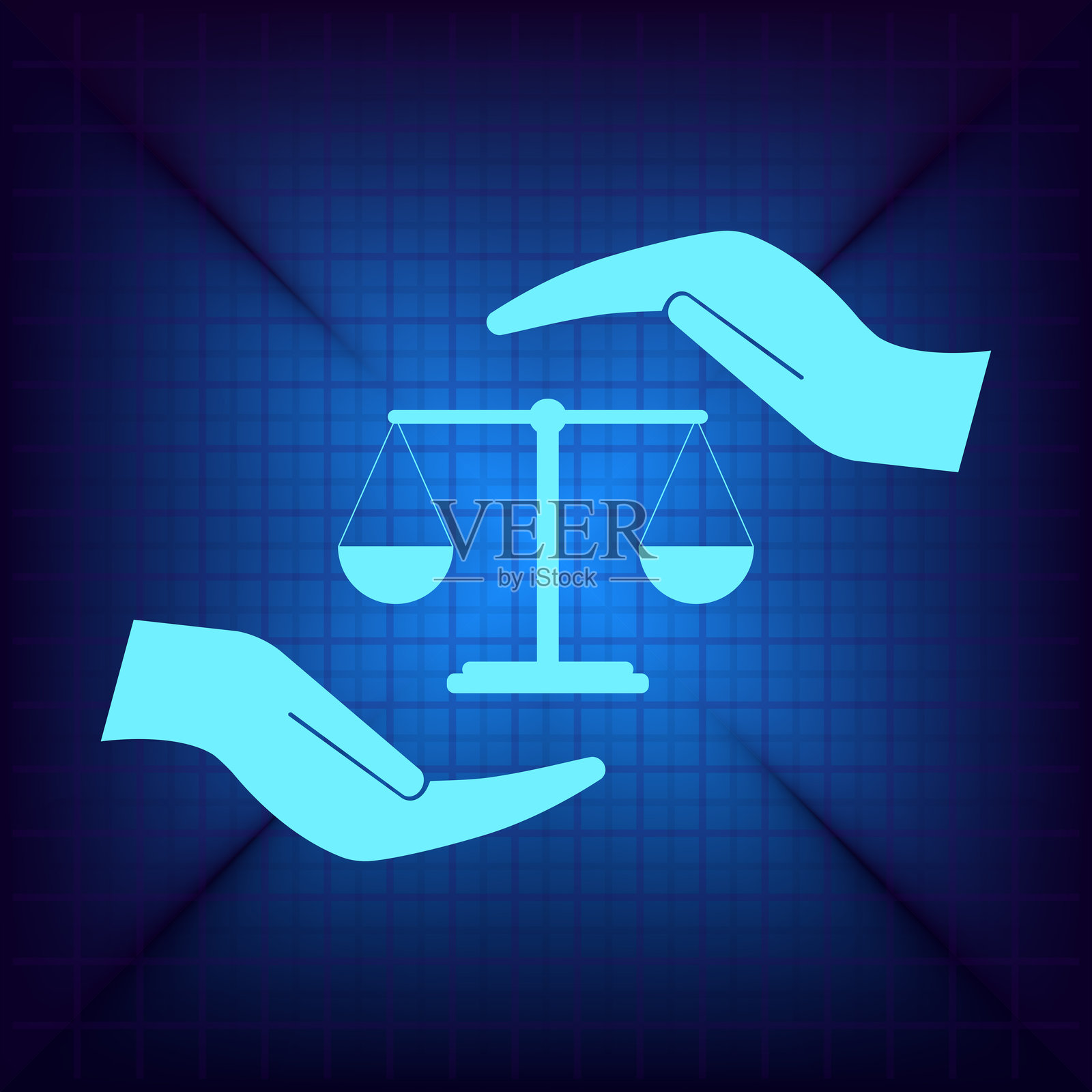 天平称重插画图片素材