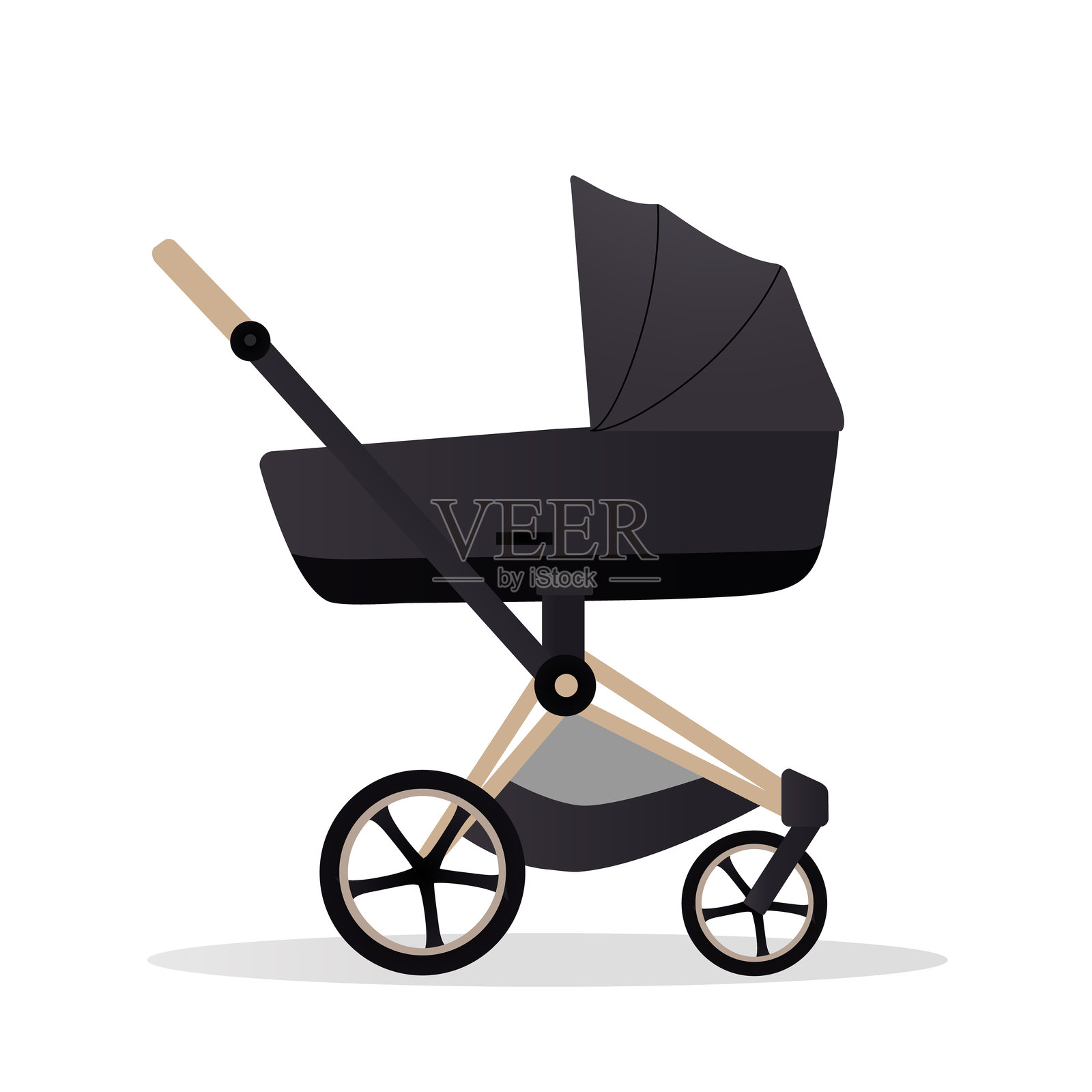 婴儿车矢量卡通插画插画图片素材