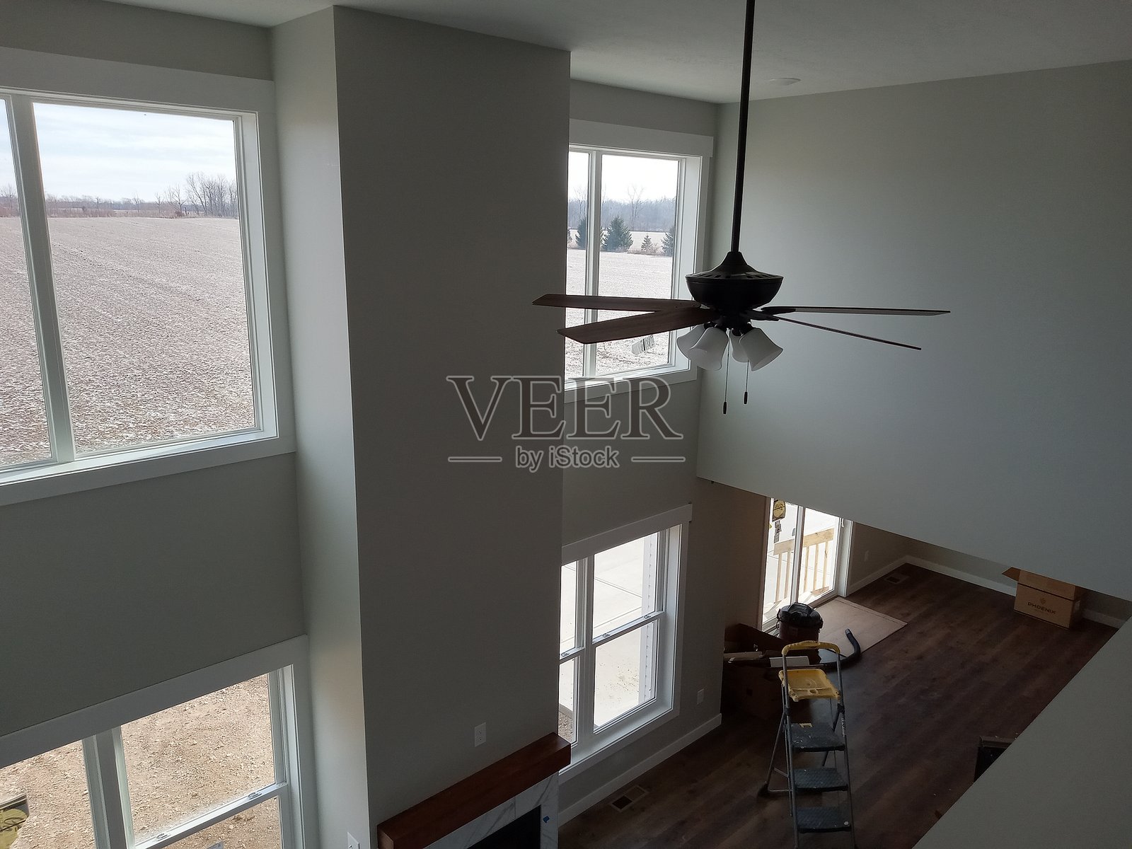 家居装修吊扇照片摄影图片