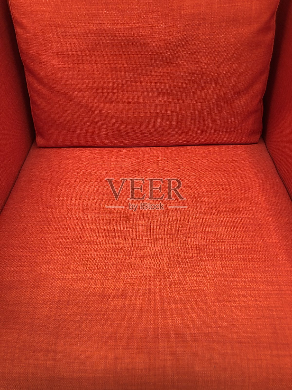 红色的扶手椅，全景拍摄照片摄影图片