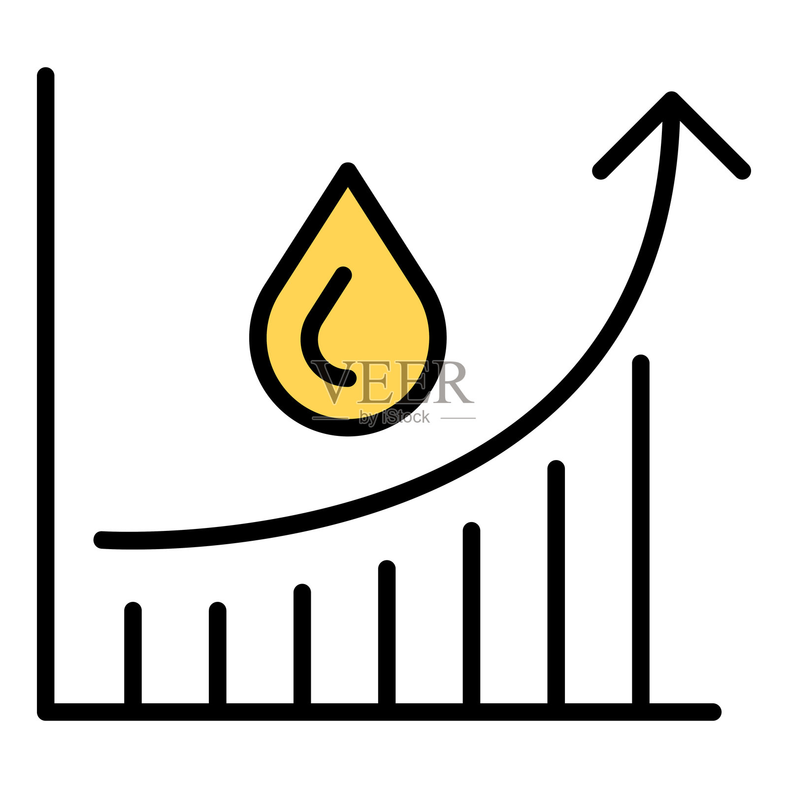 燃料投资图标插画图片素材