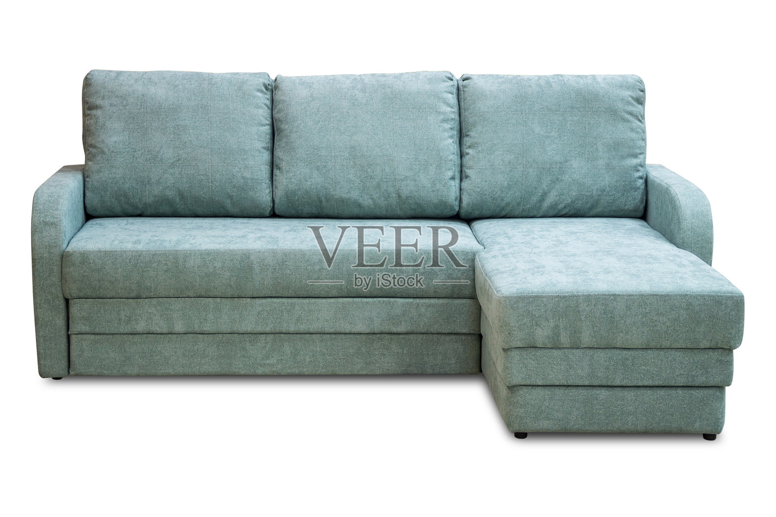 白色背景下孤立的软体家具照片摄影图片