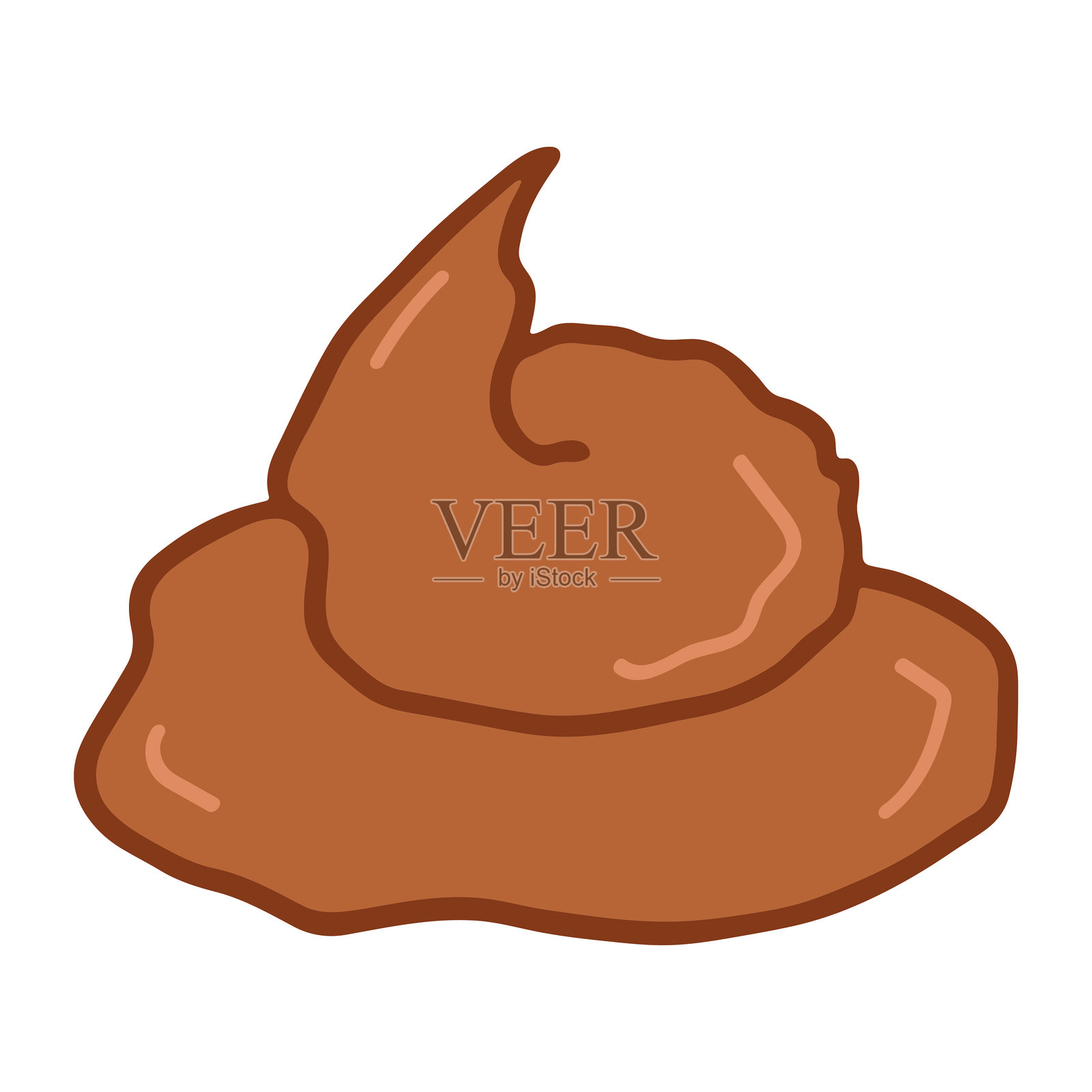 手绘宠物粪便涂鸦 粪便堆插画图片素材