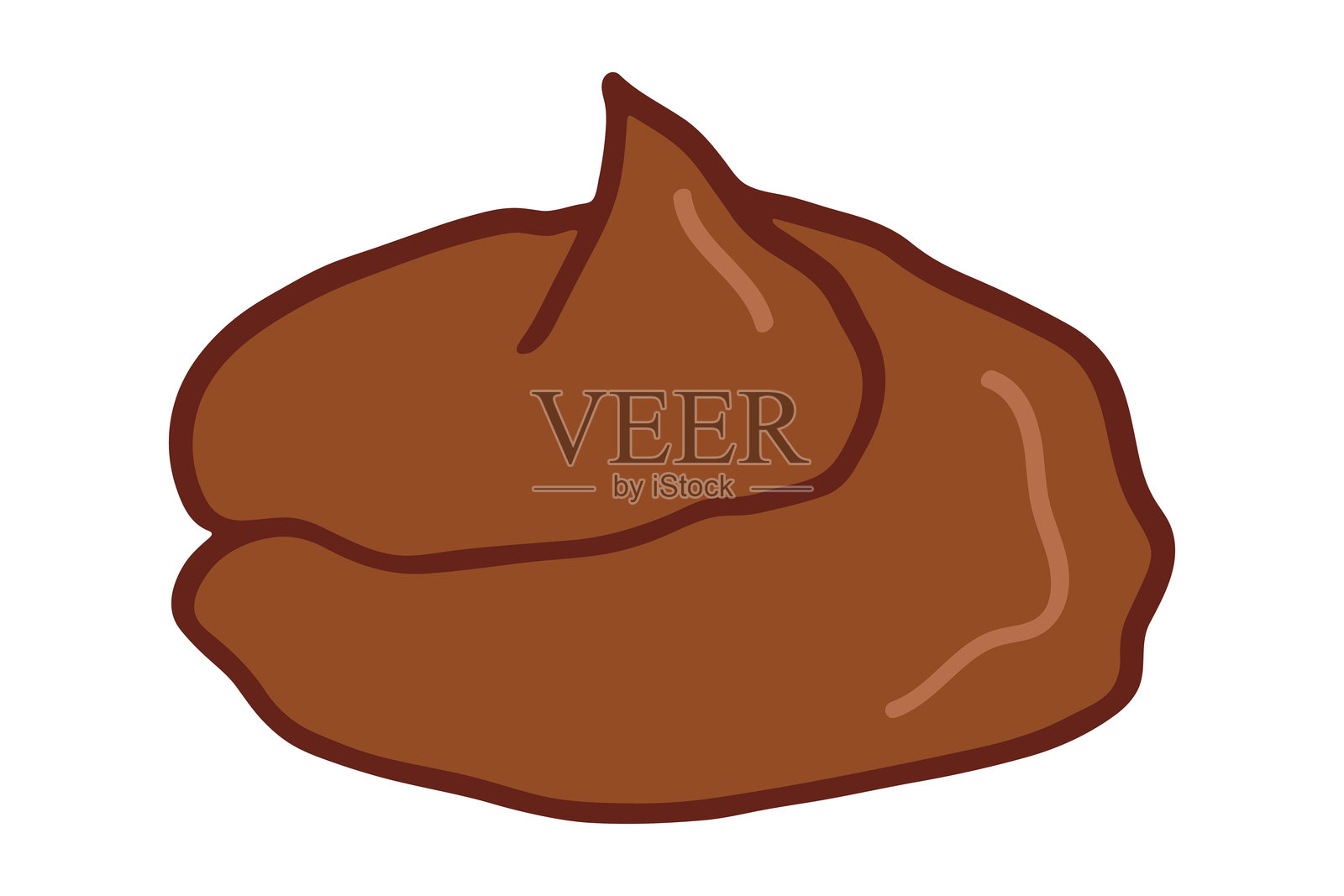 手绘宠物粪便涂鸦 粪便堆插画图片素材