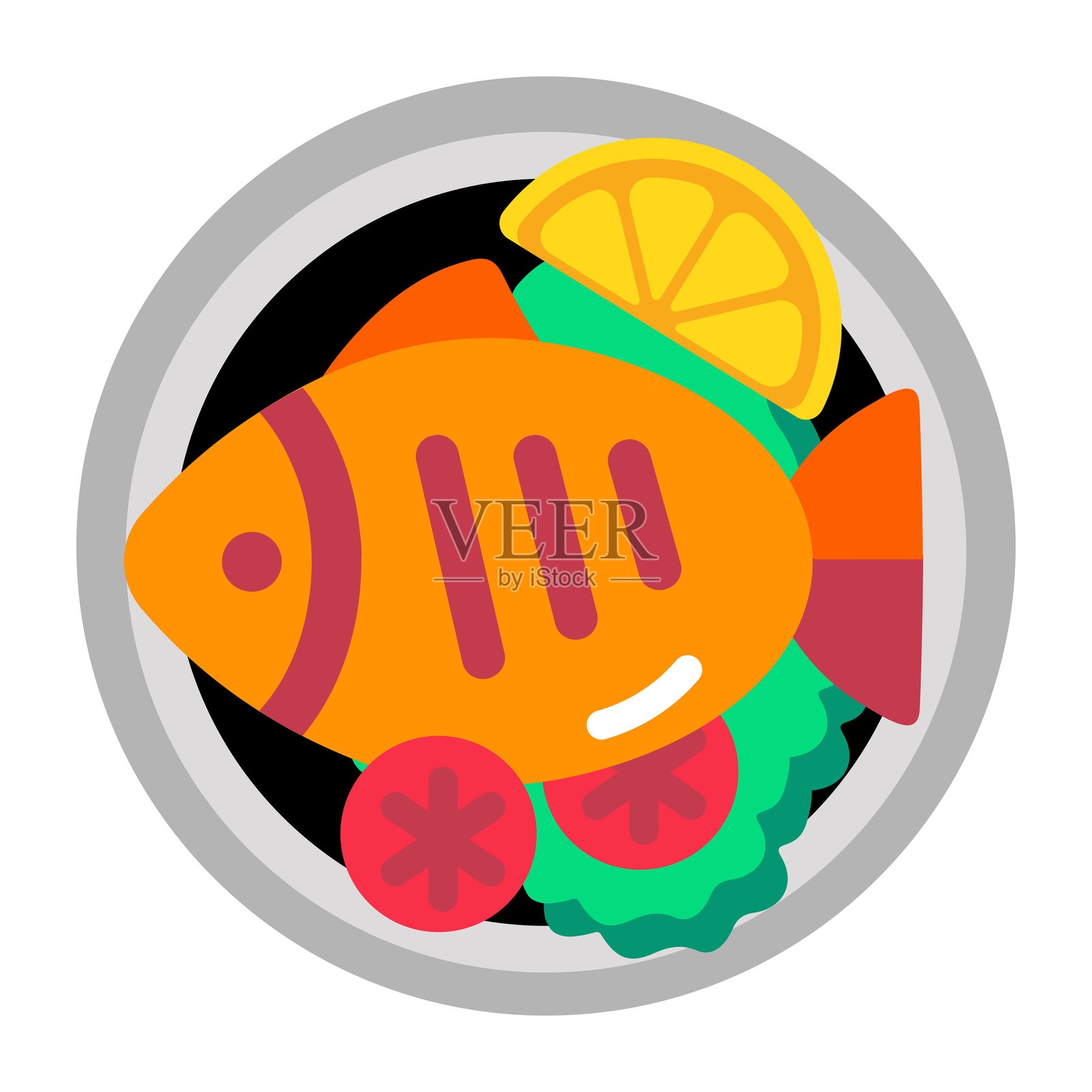 鱼插画图片素材