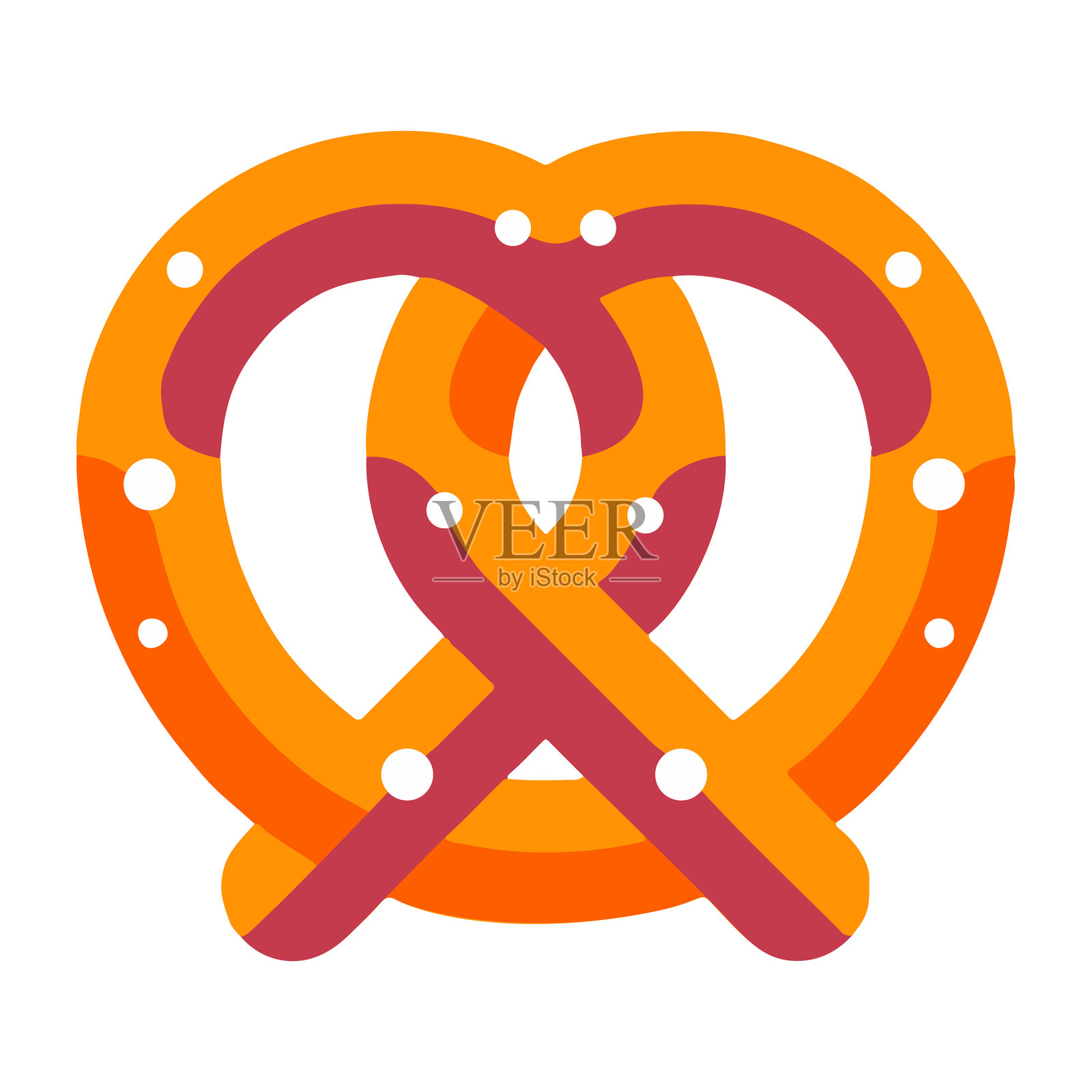 椒盐卷饼插画图片素材