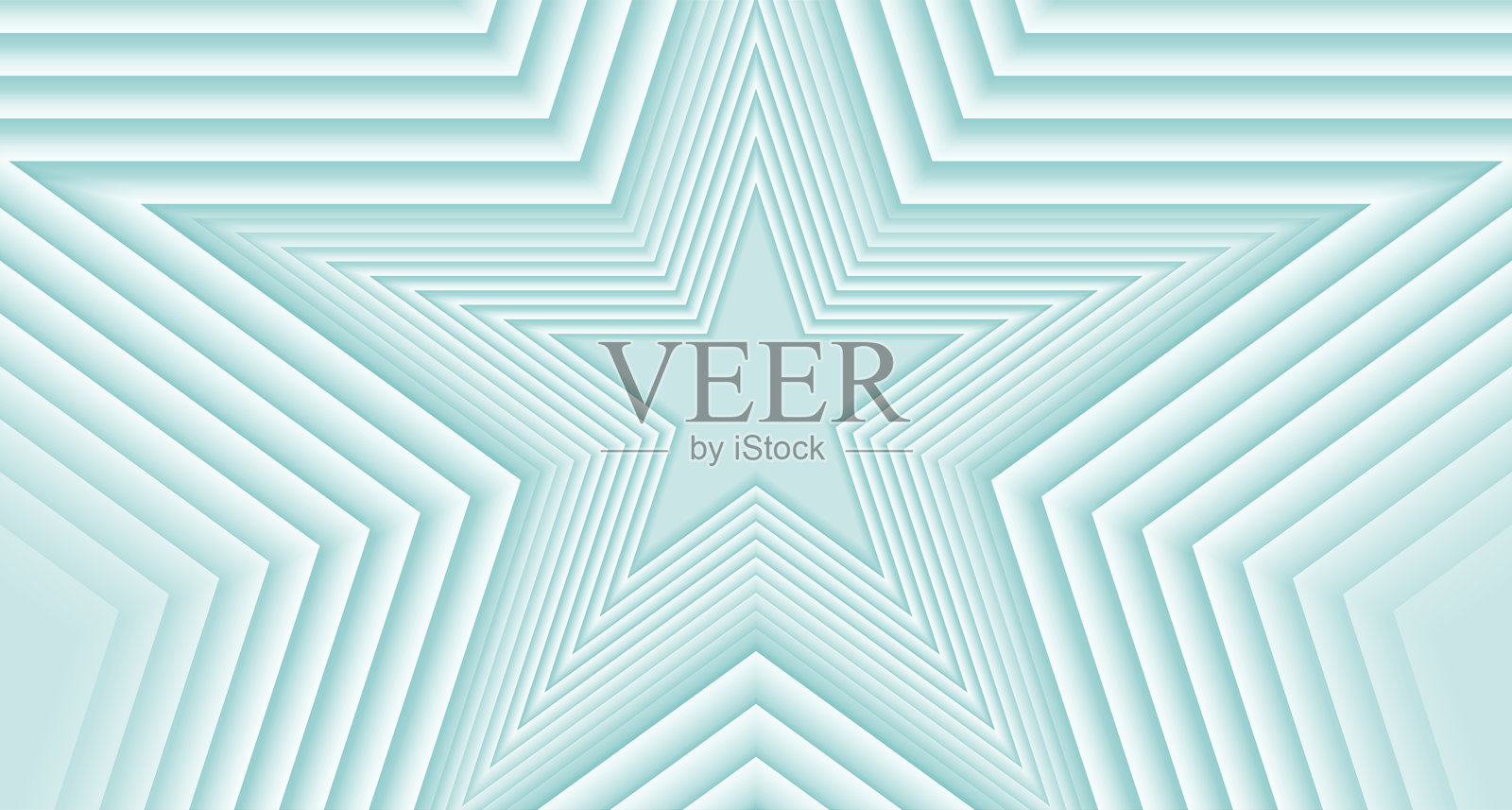 浅蓝色几何科技背景，带有极简的闪亮星星插画图片素材