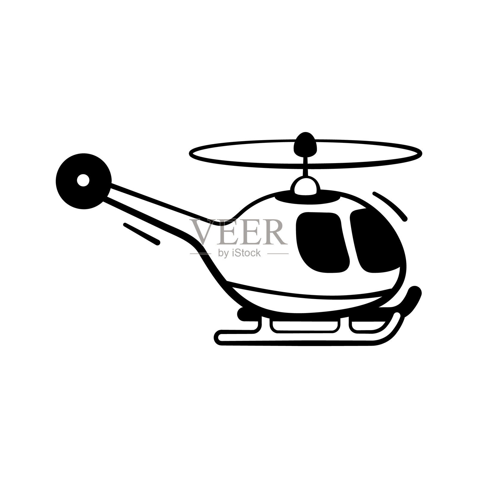 直升机插画图片素材