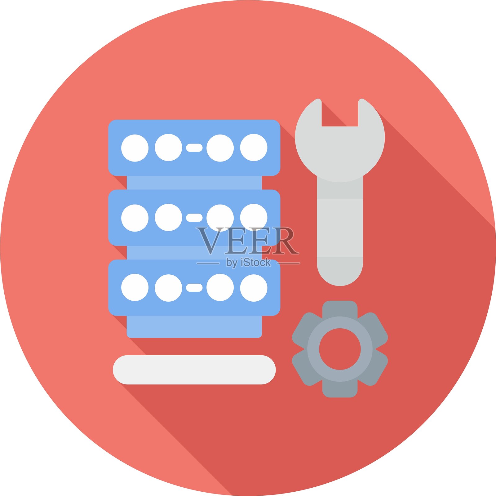 数据库维护新图标设计创意插画图片素材