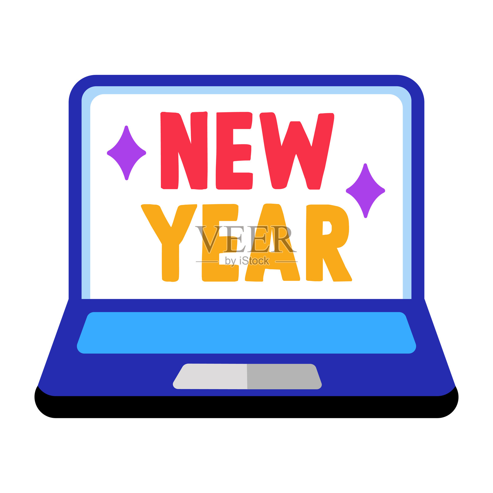 线上庆祝插画图片素材