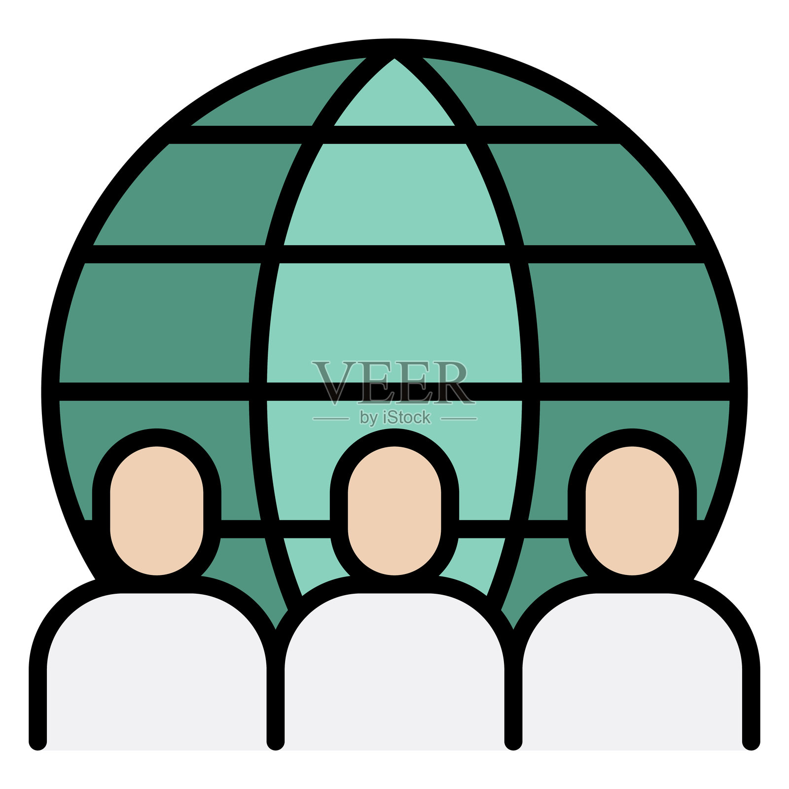 商务团队图标插画图片素材