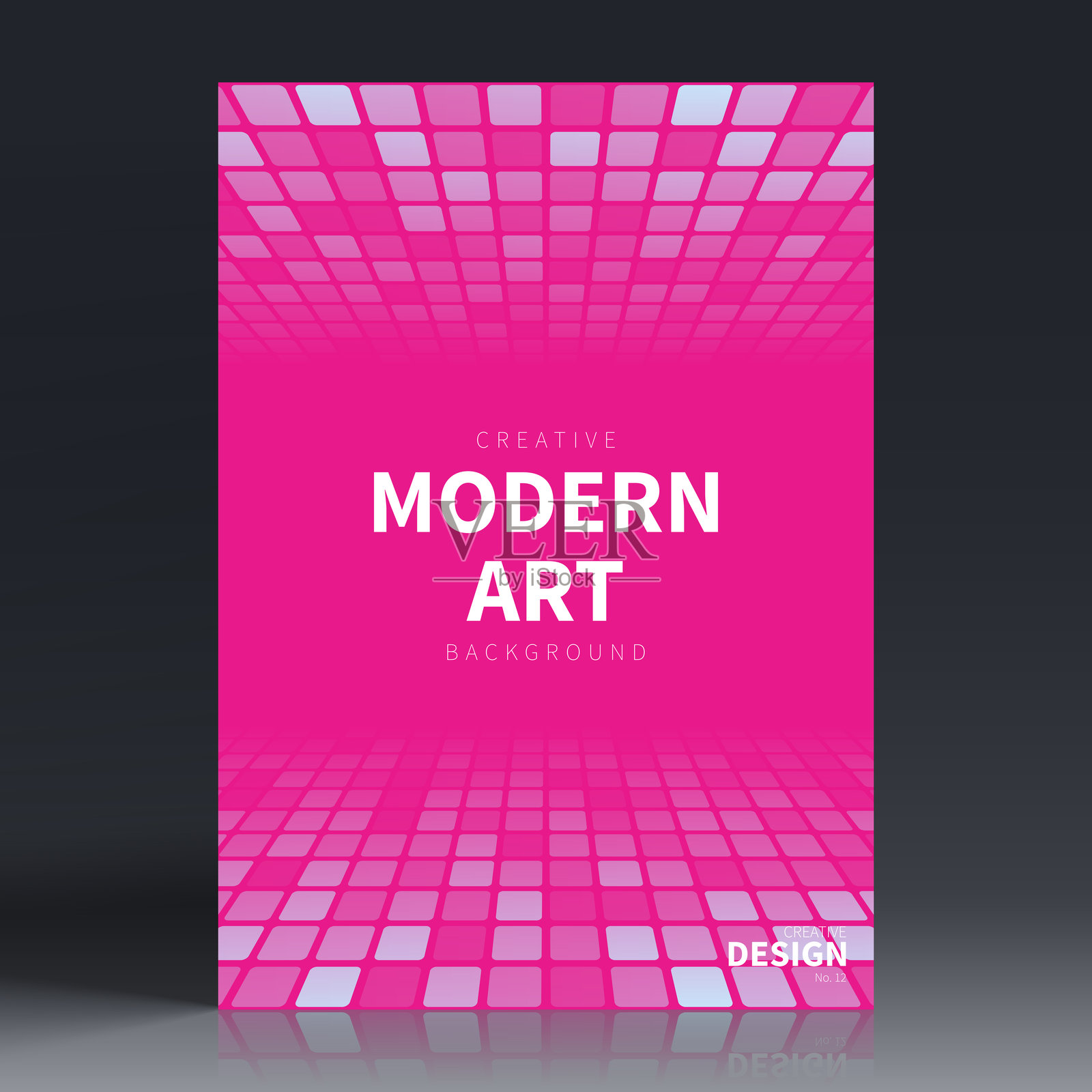 宣传册模板布局，粉色封面设计，商业年报，传单，杂志插画图片素材