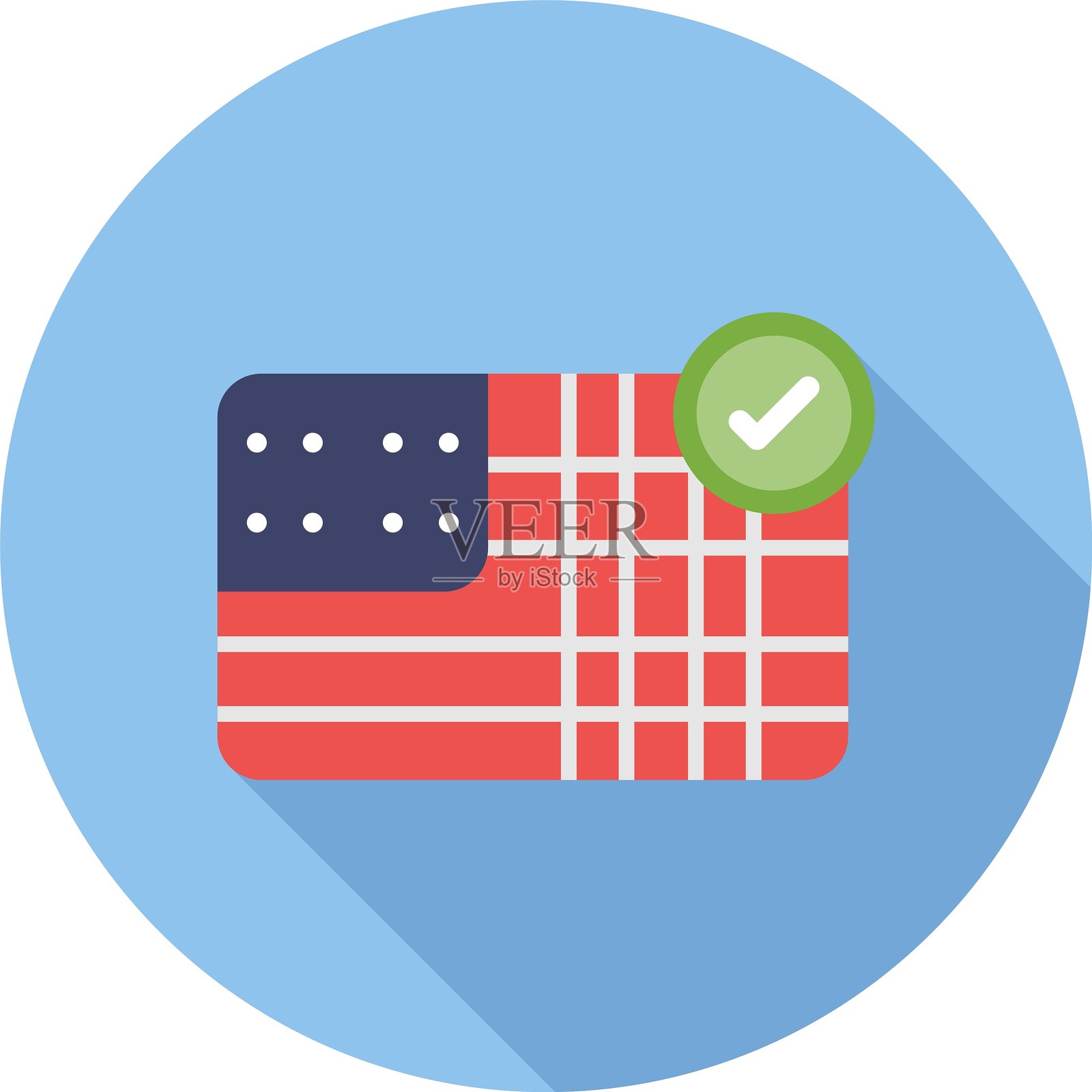 旗帜新图标设计创意插画图片素材