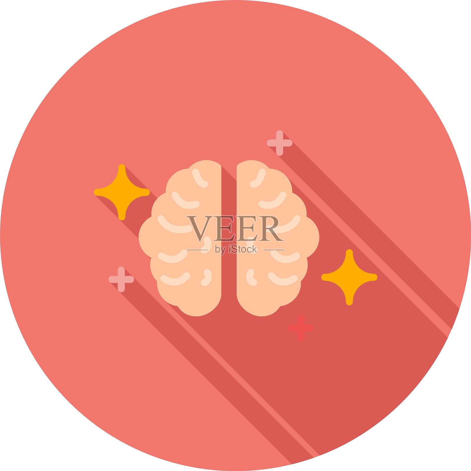 创意大脑新图标设计插画图片素材