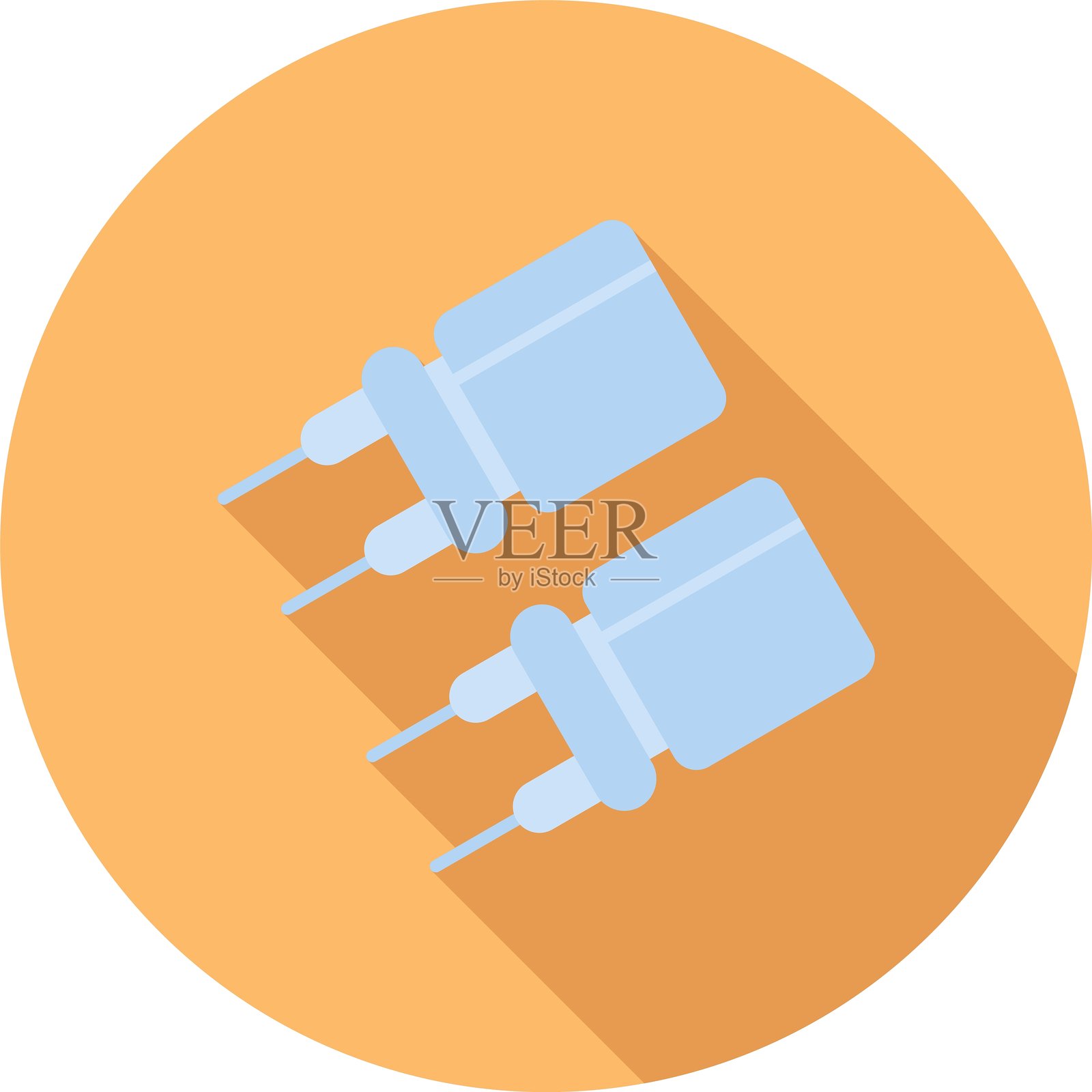 电容器新图标设计创意插画图片素材