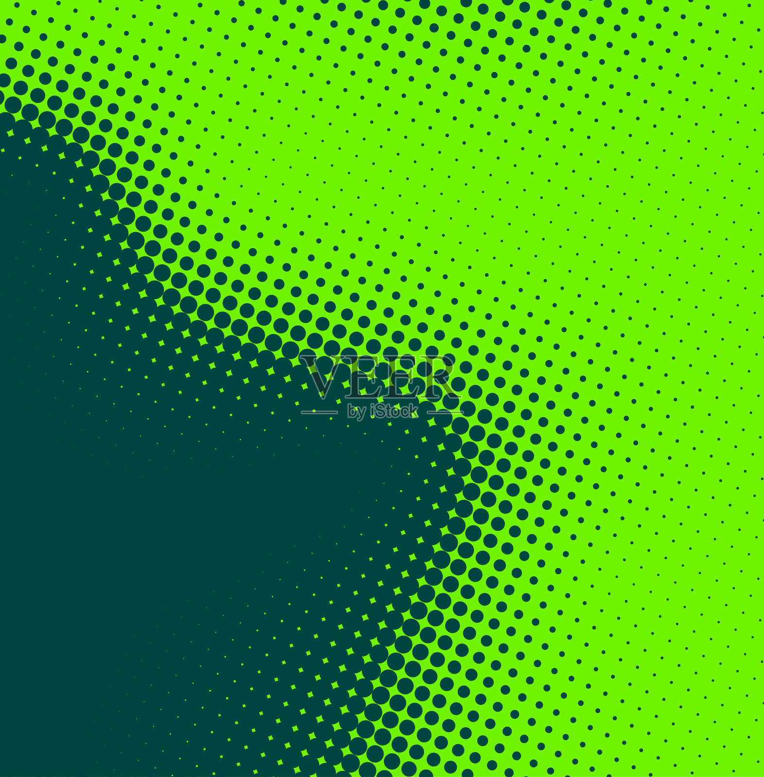 绿色半调渐变背景，带有圆点图案插画图片素材