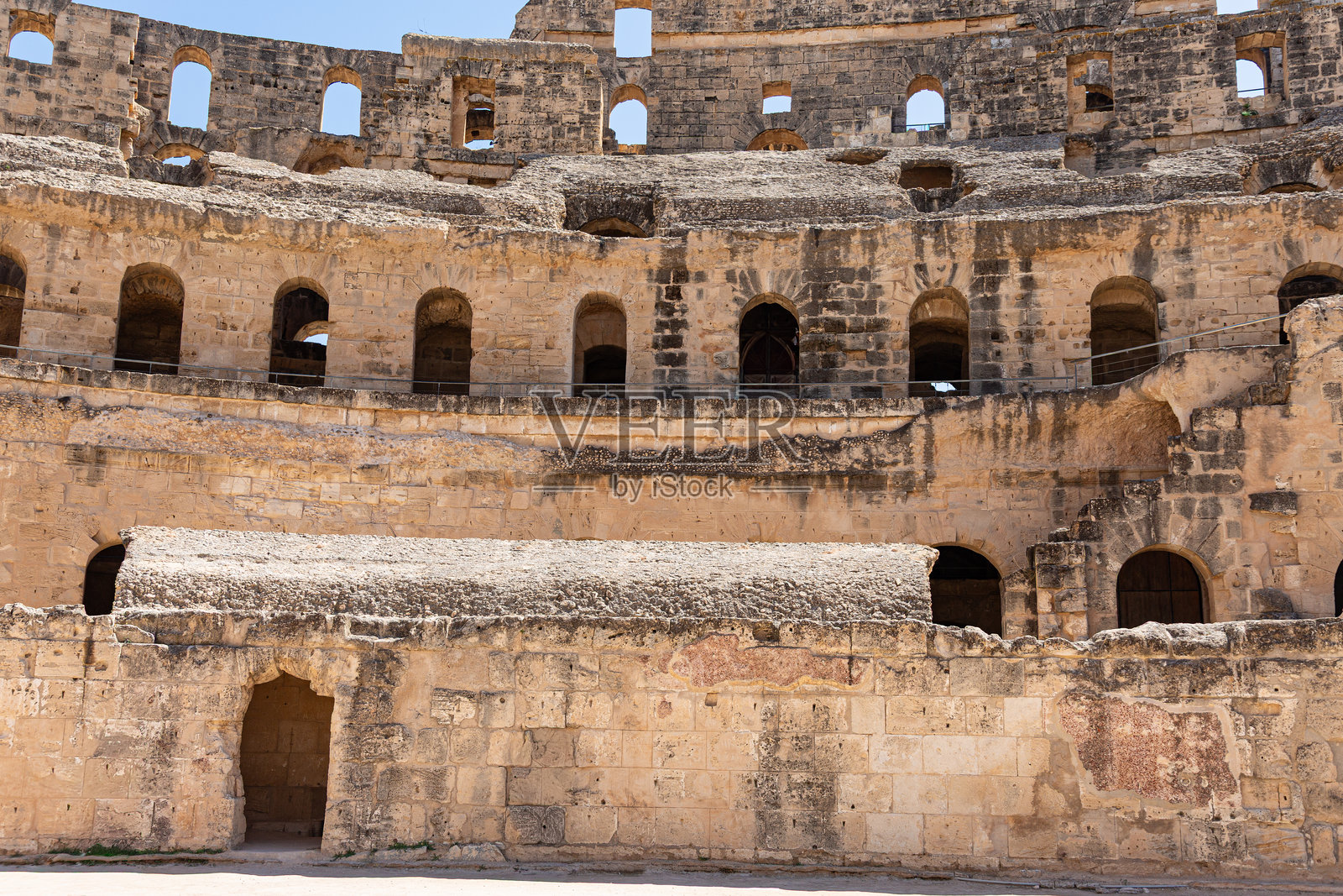 突尼斯埃尔杰姆罗马圆形剧场细节照片摄影图片