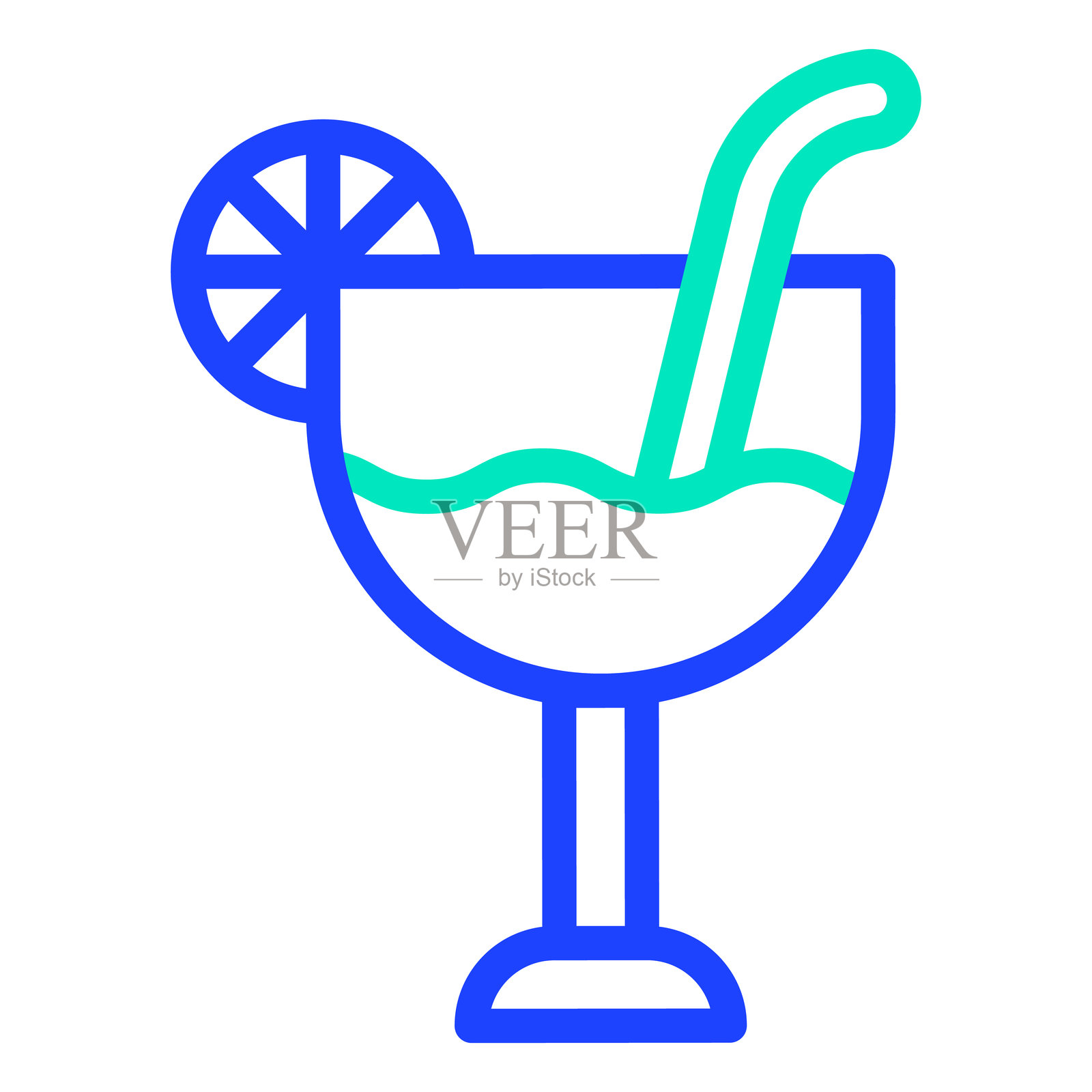 鸡尾酒矢量图标设计插画插画图片素材