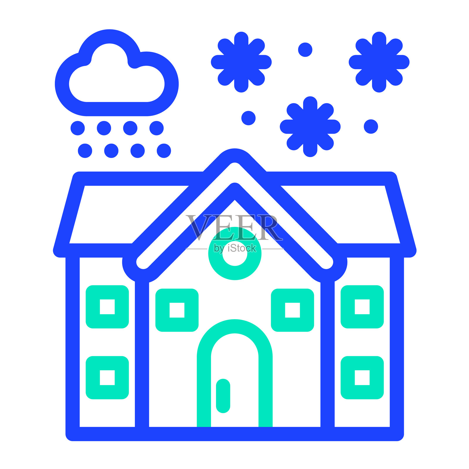 房屋矢量图标设计插画插画图片素材