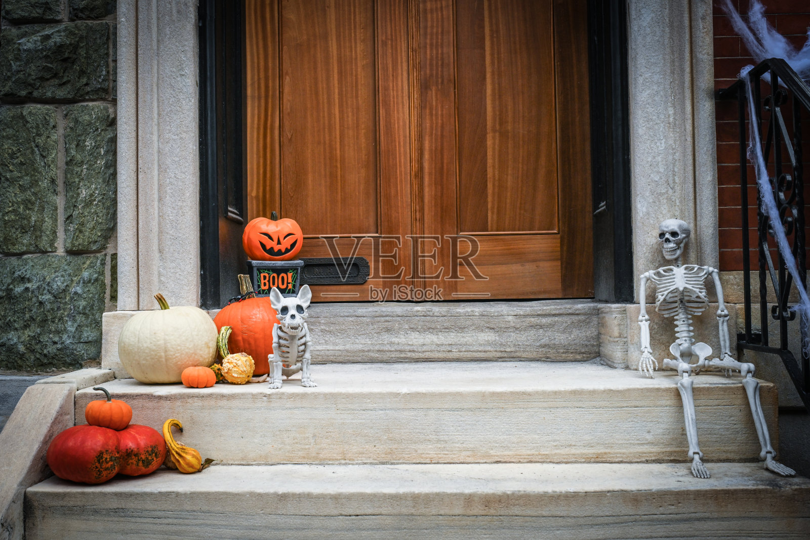 万圣节装饰品照片摄影图片