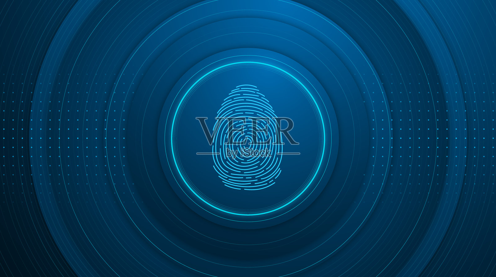 指纹技术背景插画图片素材