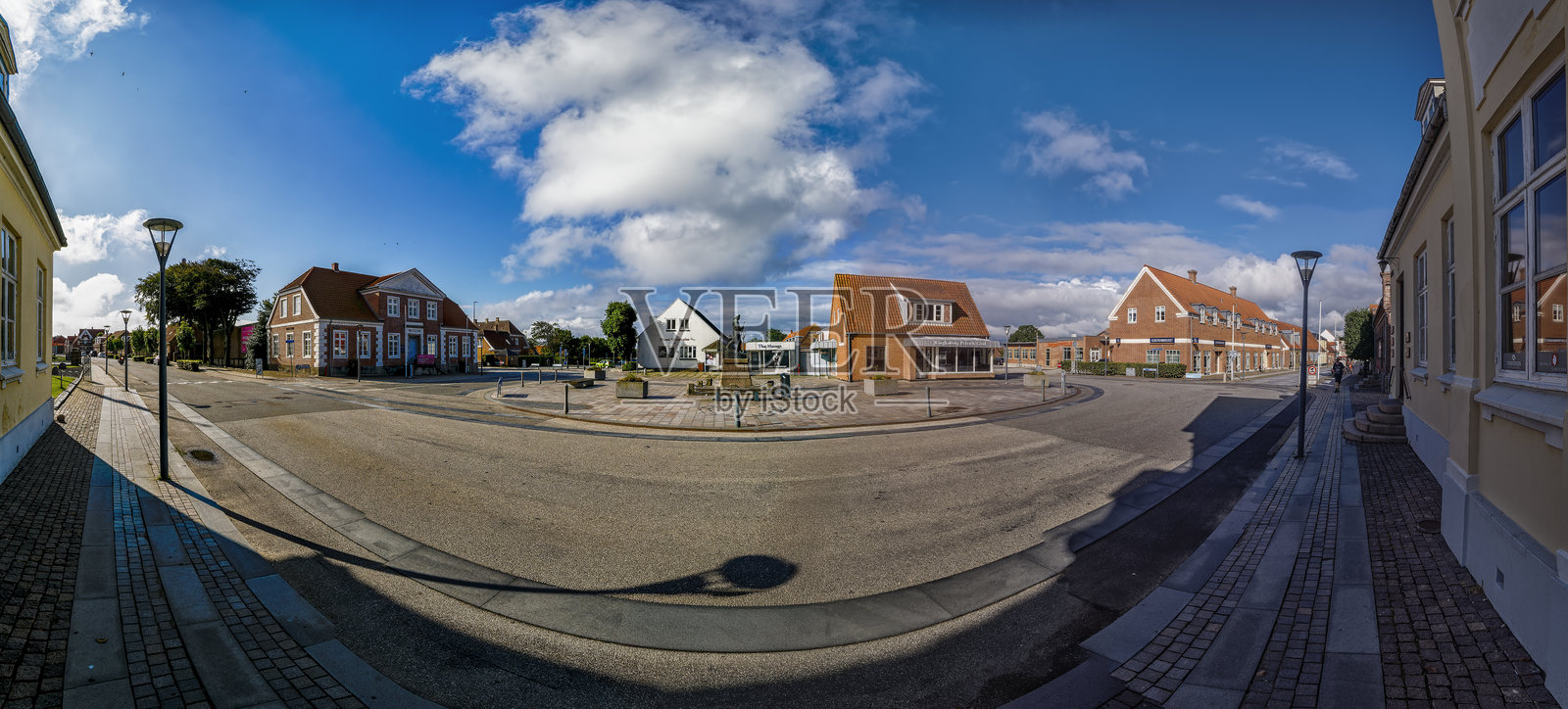 丹麦林讷科宾晴朗的一天景象照片摄影图片