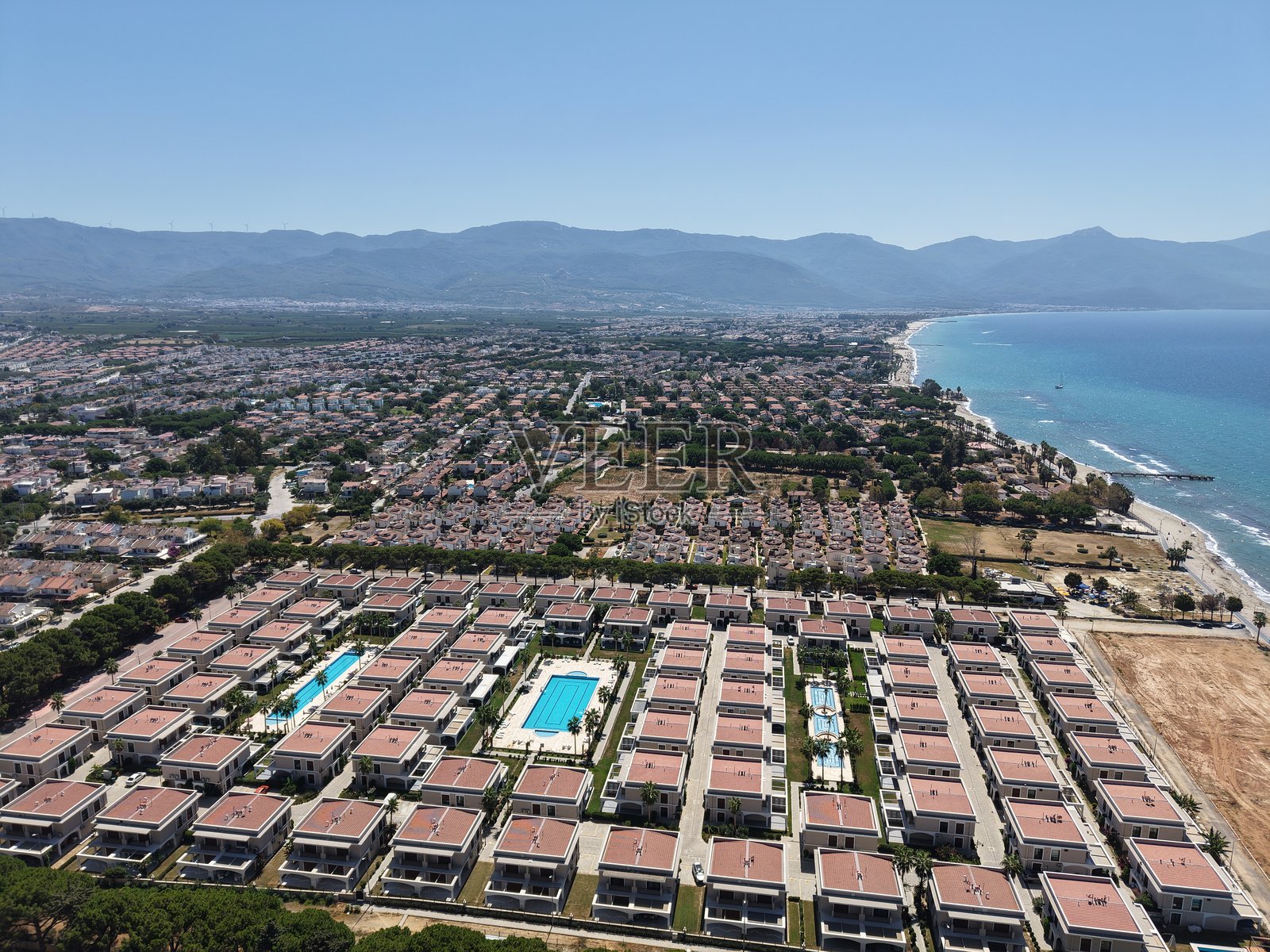 美丽的风景鸟瞰图照片摄影图片