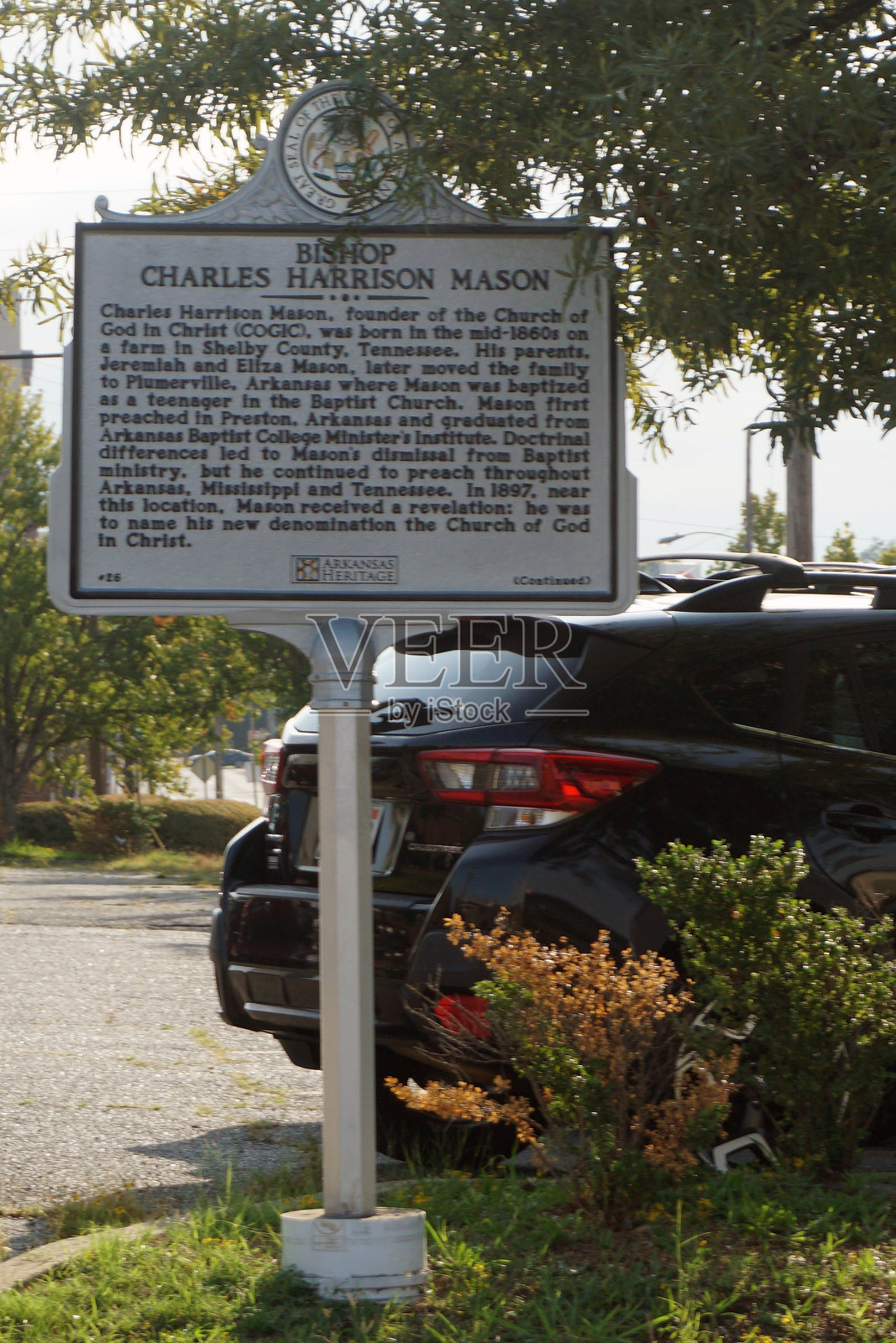 纪念主教查尔斯·哈里森·梅森的历史标记照片摄影图片