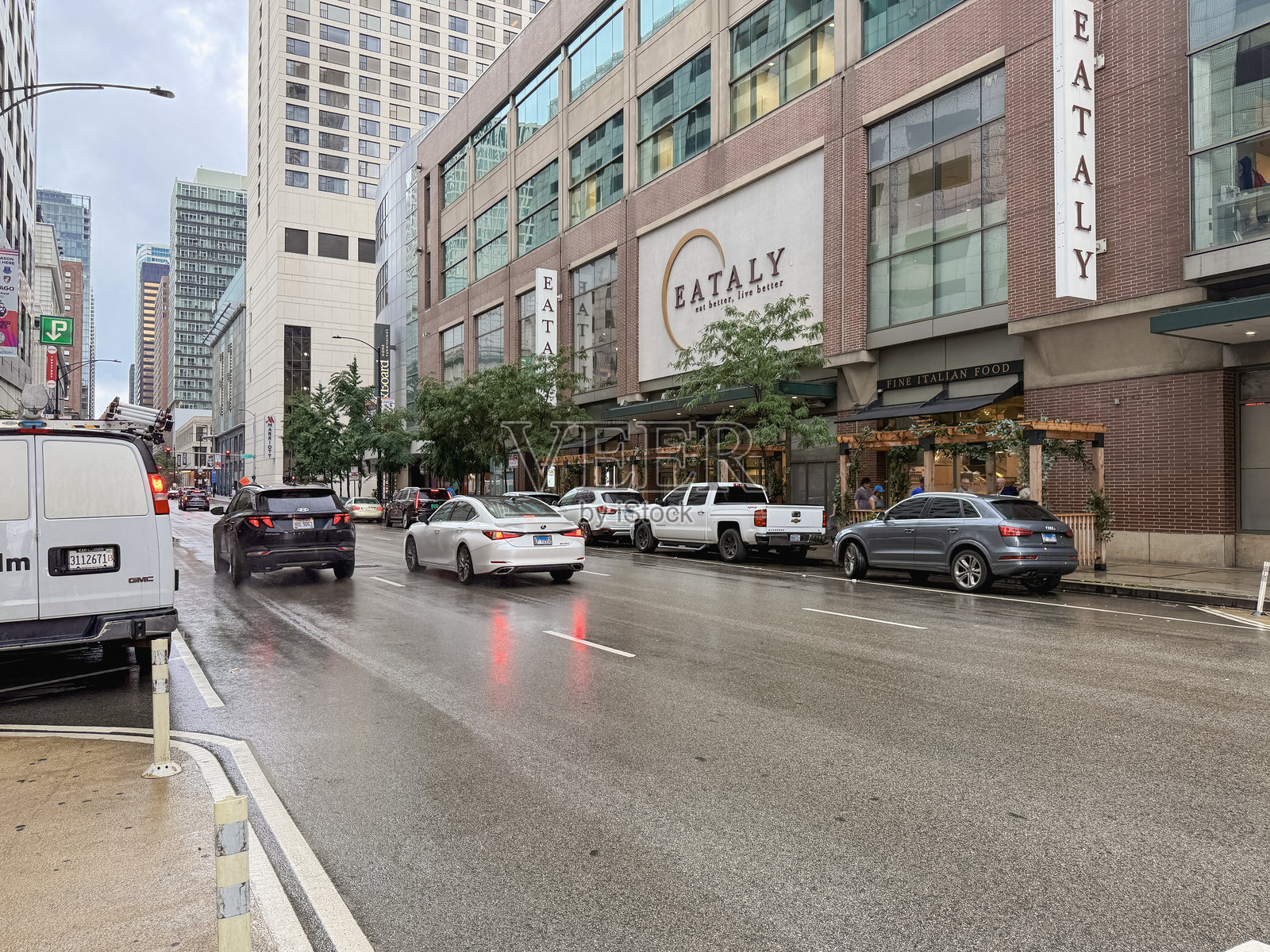 芝加哥伊利诺伊州，北桥购物中心照片摄影图片