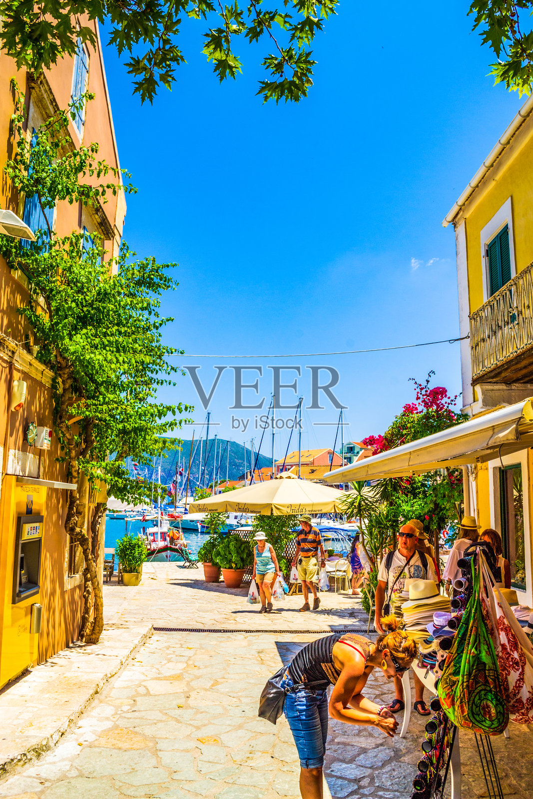 希腊菲斯卡尔多街景照片摄影图片