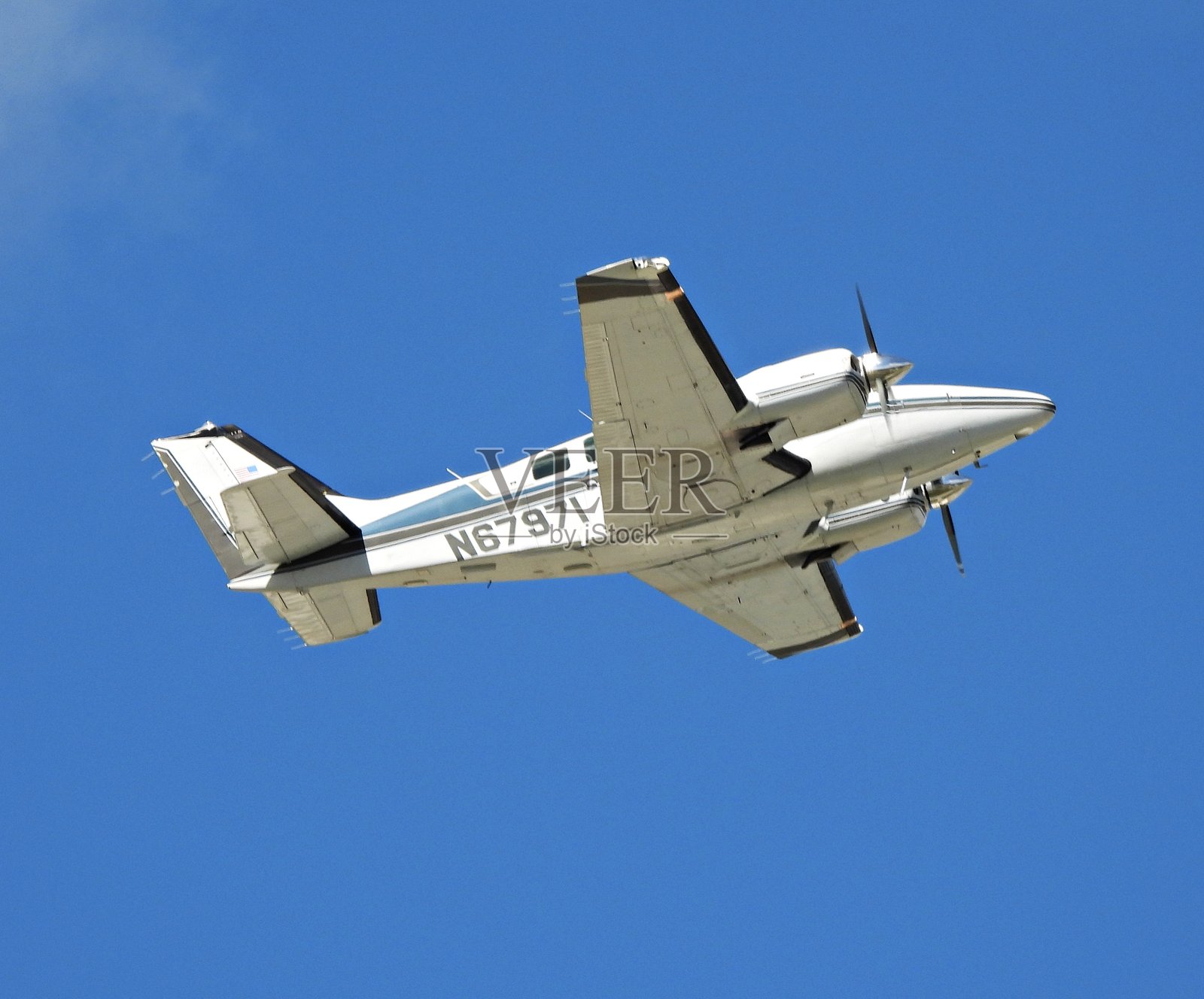 1984年比奇男爵58型飞机照片摄影图片