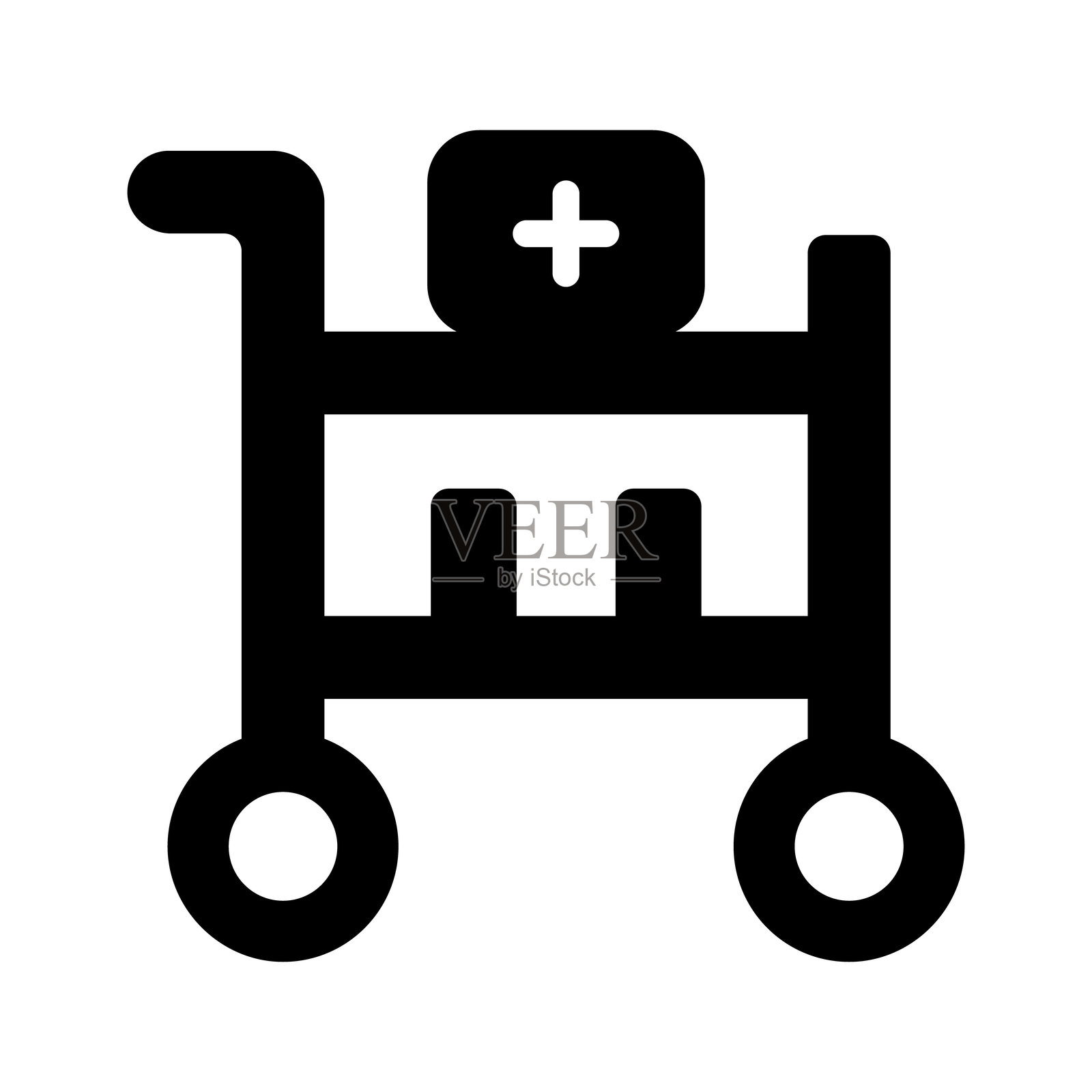 医用推车插画图片素材