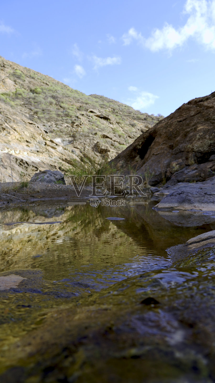 全球变暖导致加那利群岛峡谷雨水稀少照片摄影图片