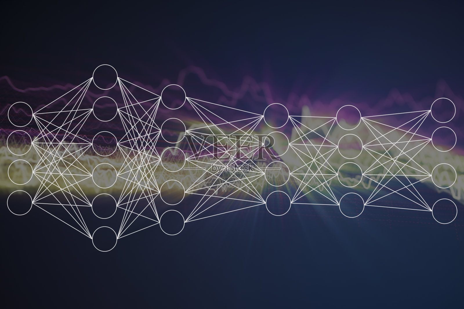 这张富有力量的图片生动地展现了金融与人工智能的融合。照片摄影图片