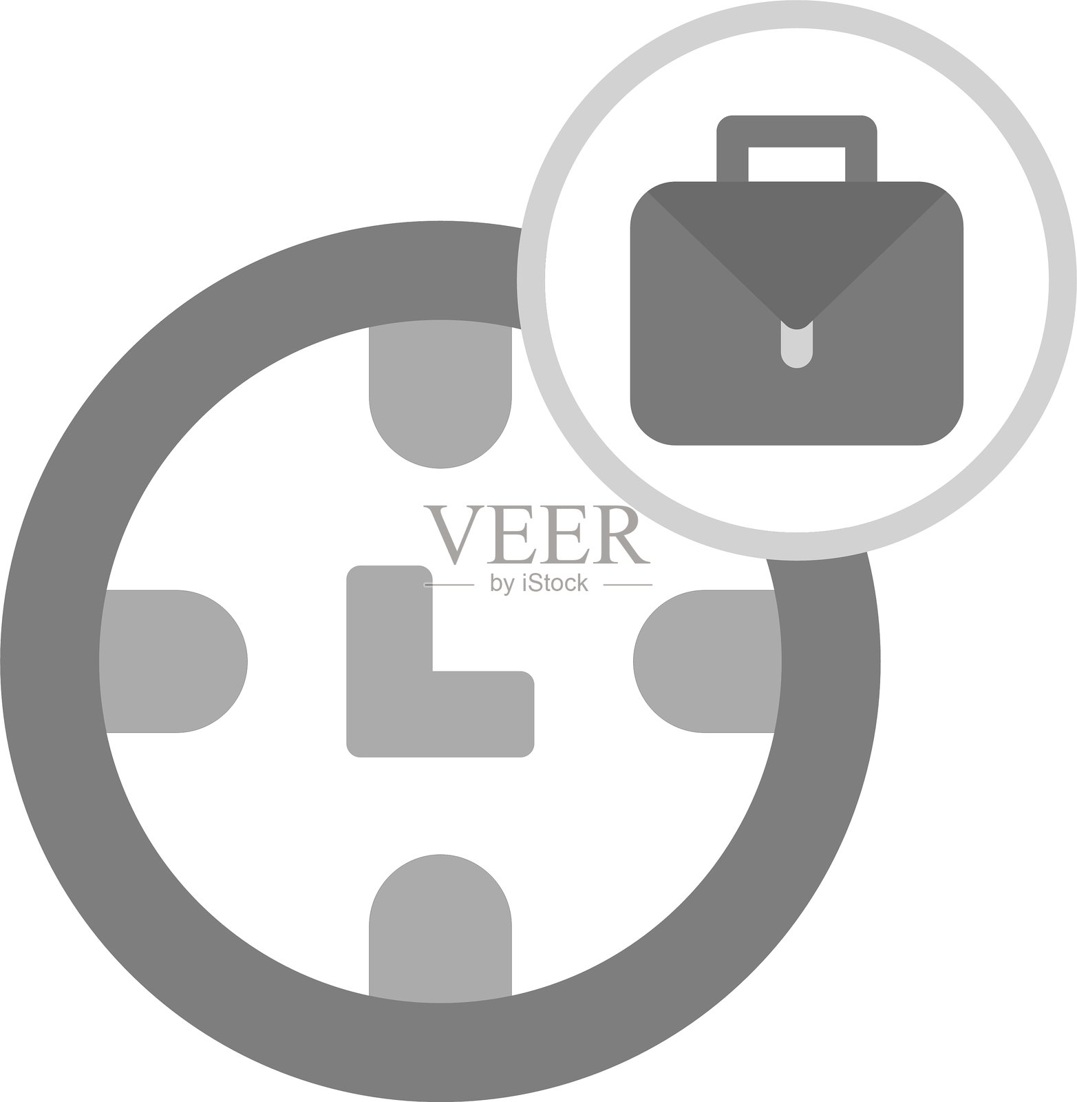 加班新图标设计创意插画图片素材