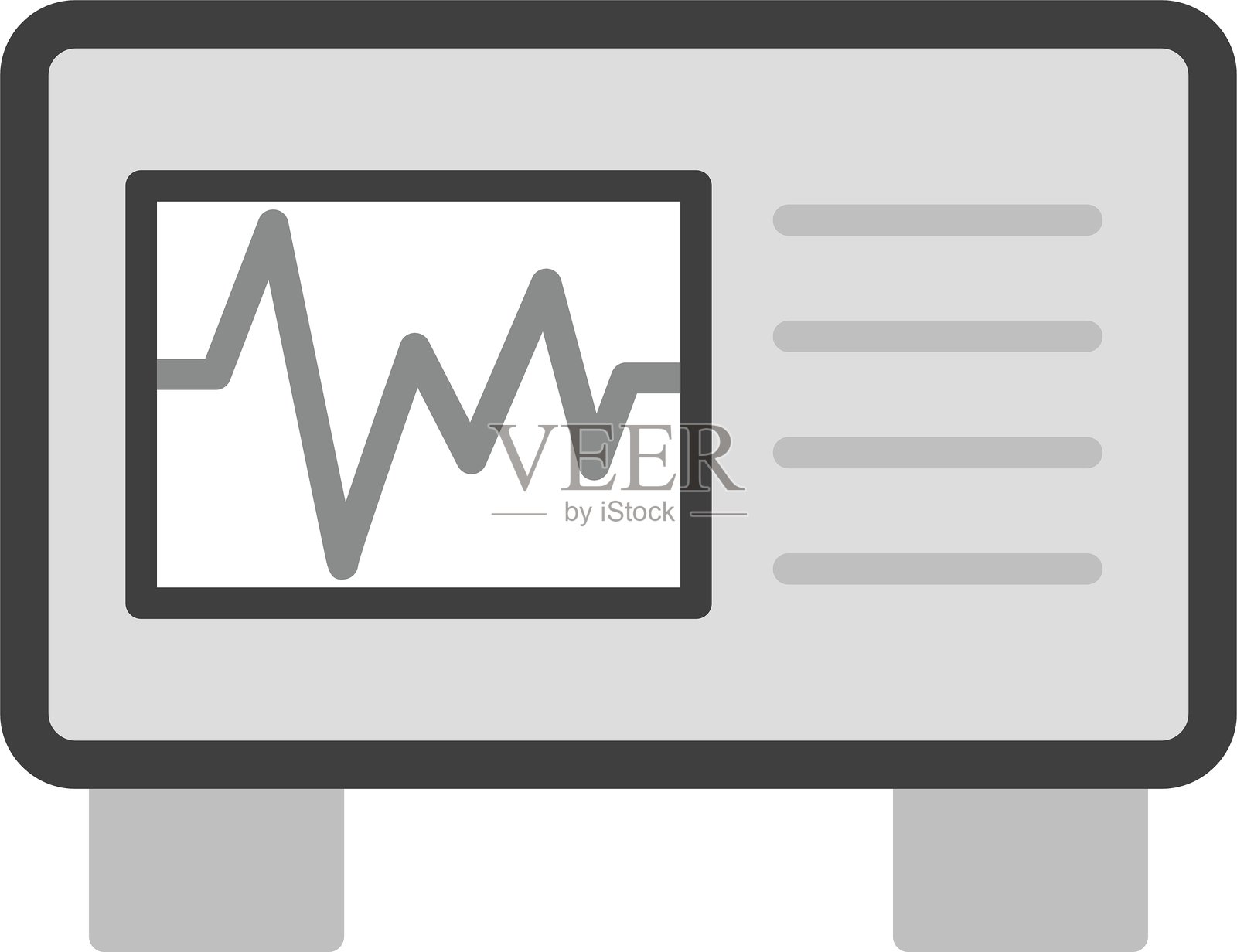 显示器新图标设计创意插画图片素材